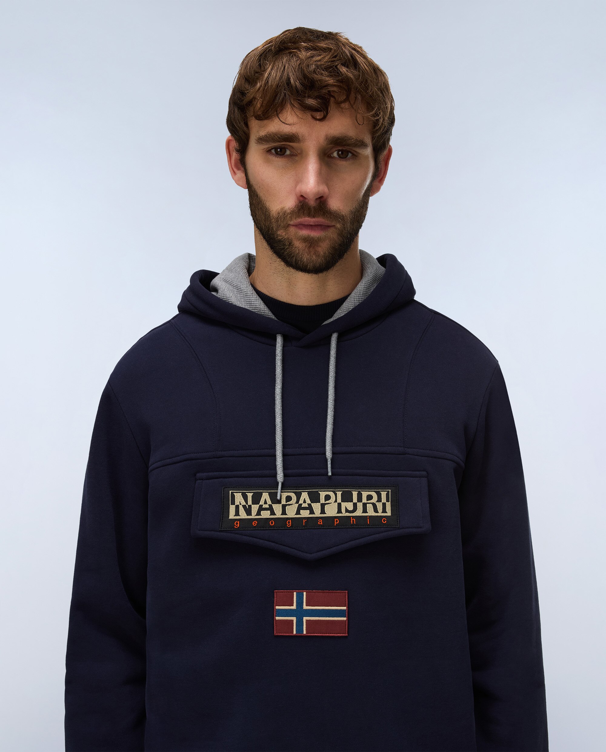 Sudadera de hombre con capucha - Napapijri - Azul marino Azul marino-2