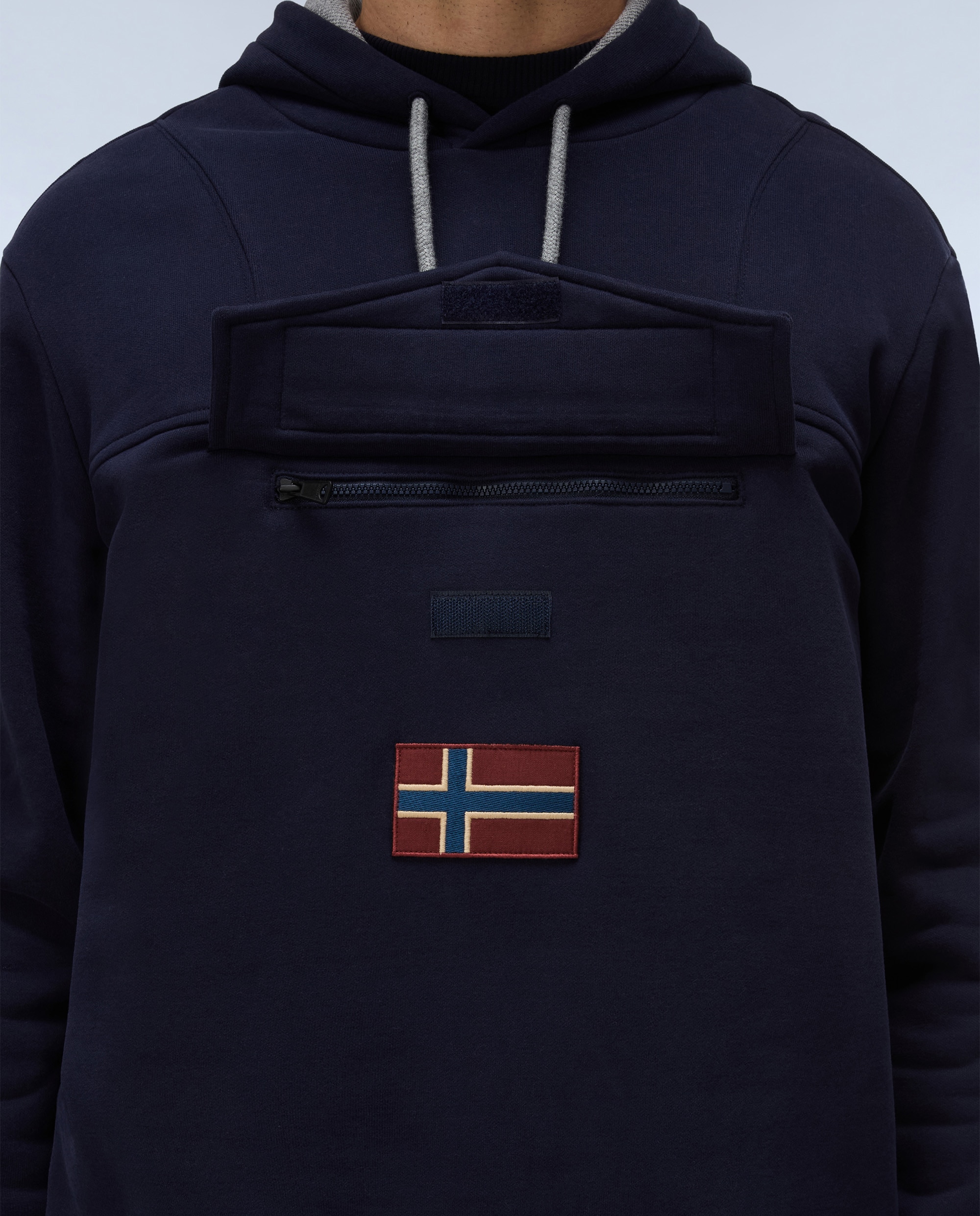 Sudadera de hombre con capucha - Napapijri - Azul marino Azul marino-4
