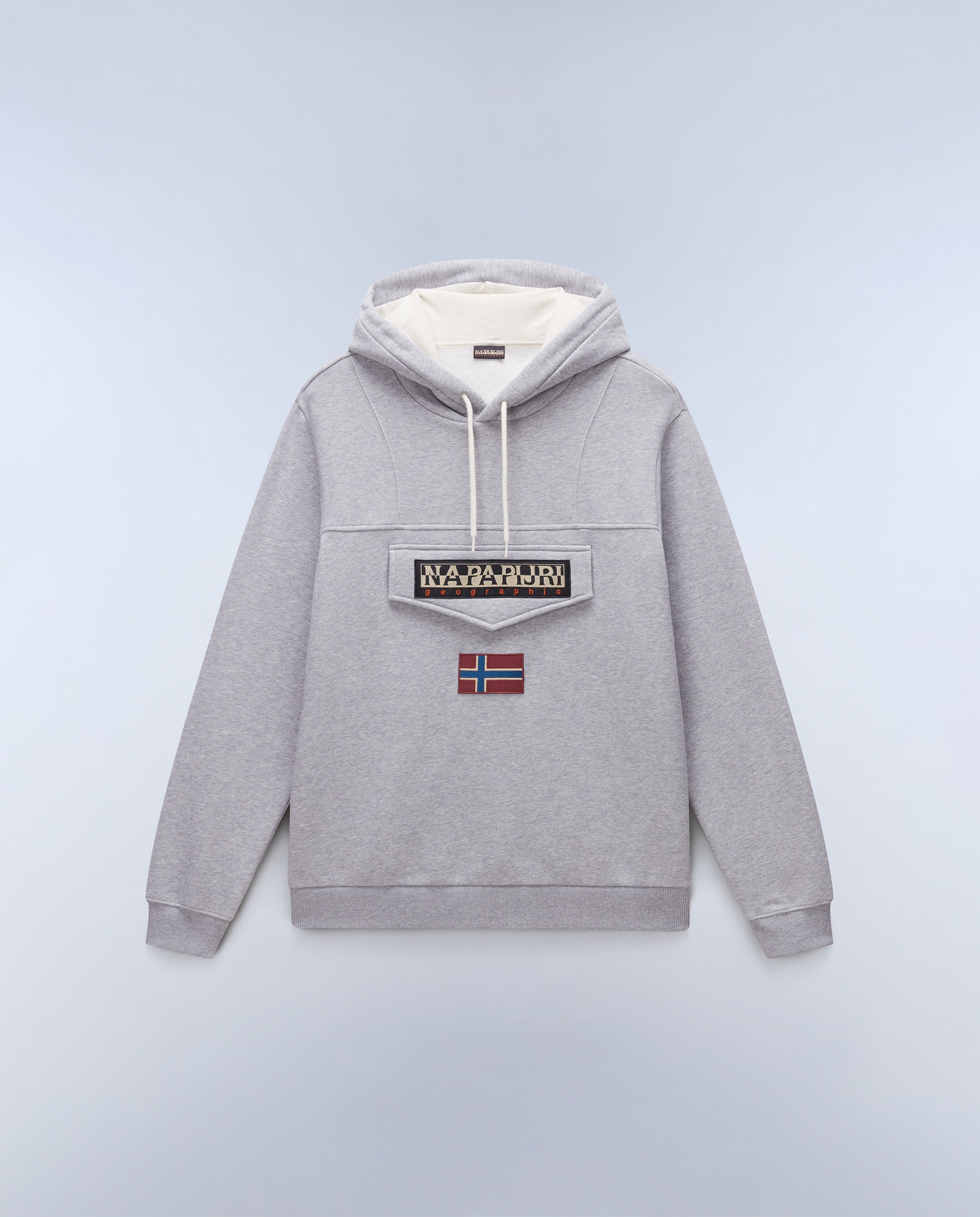 Imagen 6 de Sudadera afelpada de hombre burgee wint con capucha - Napapijri - Gris claro Gris claro