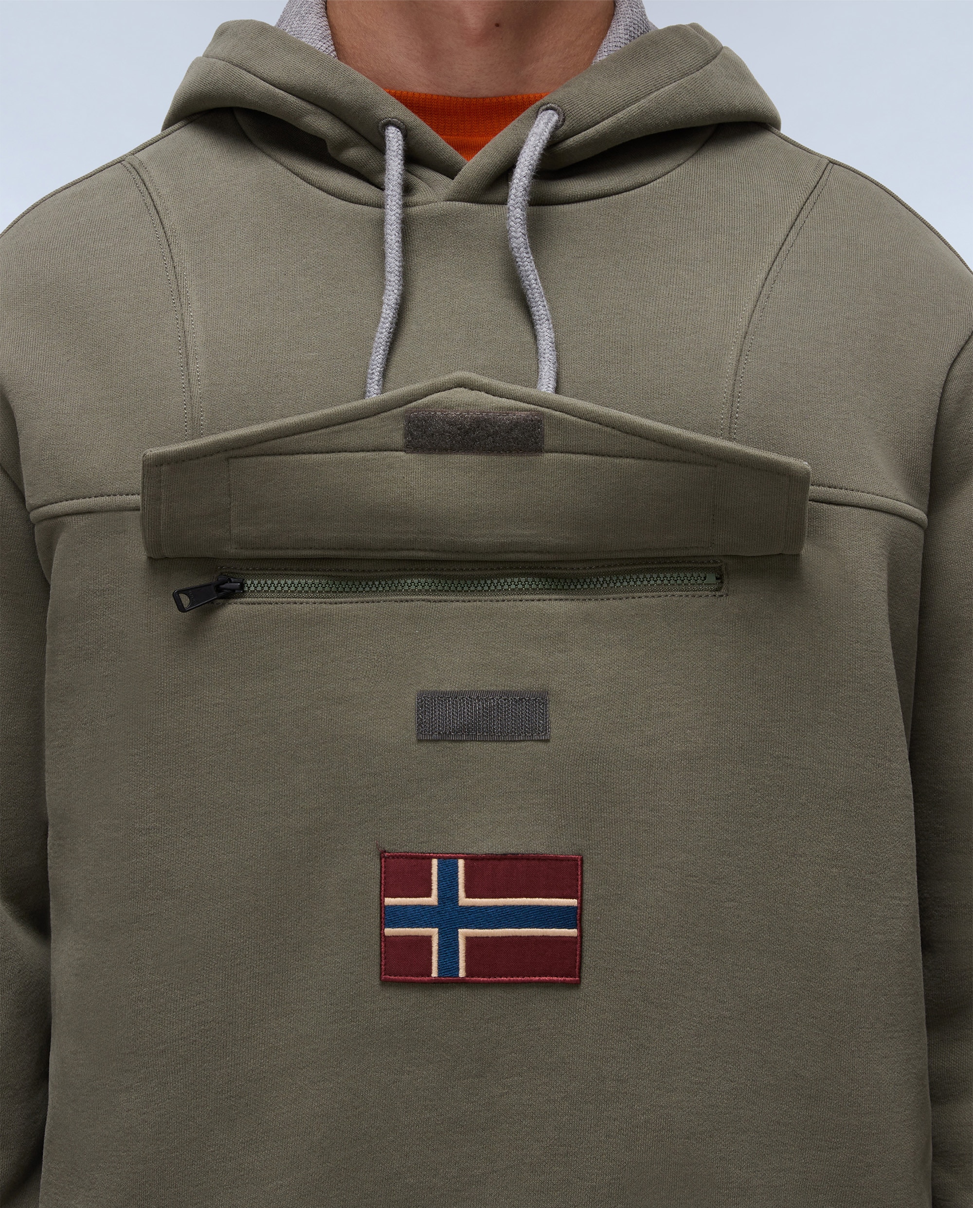 Sudadera de hombre con capucha - Napapijri - Verde militar Verde militar-4