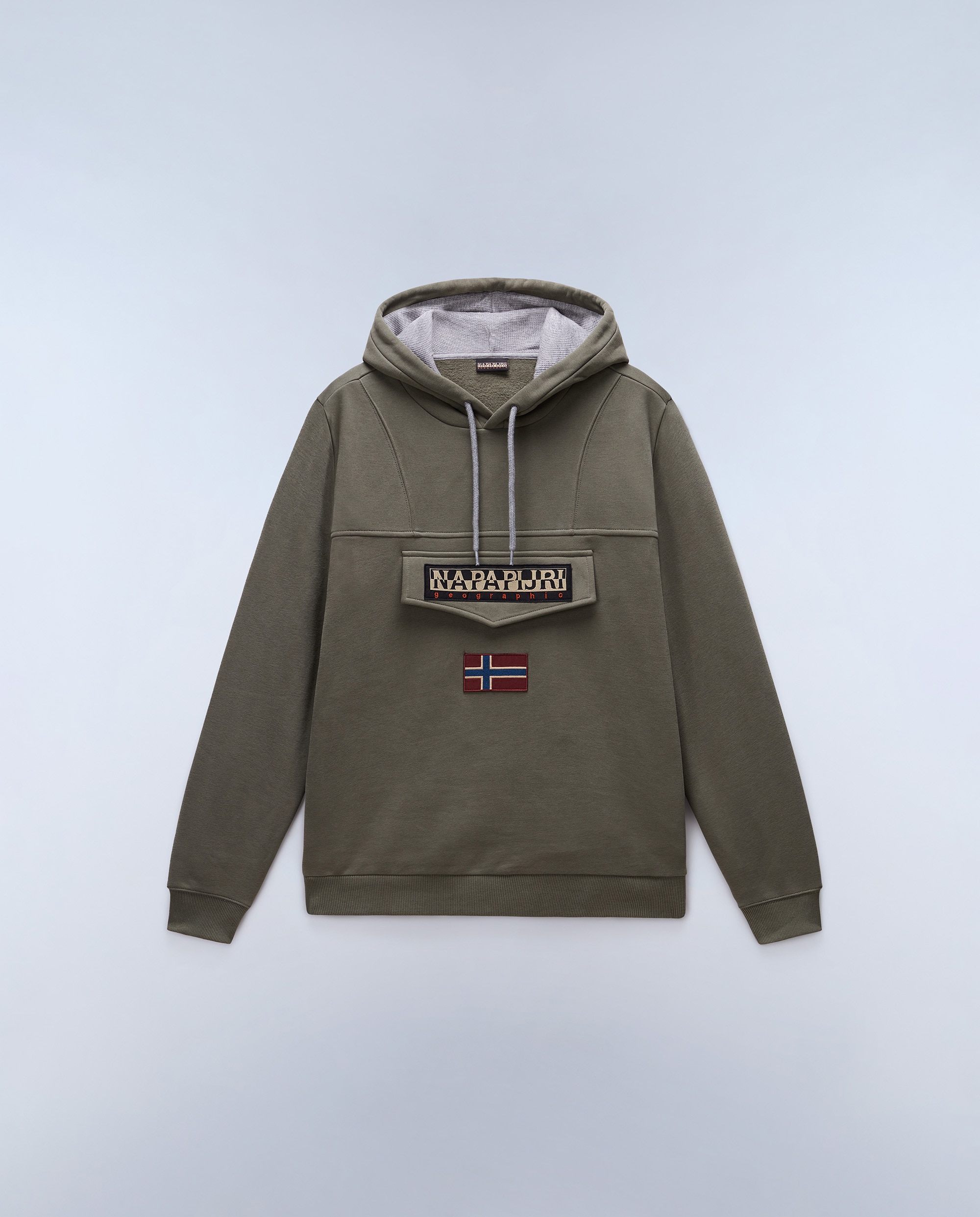 Sudadera de hombre con capucha - Napapijri - Verde militar Verde militar-6