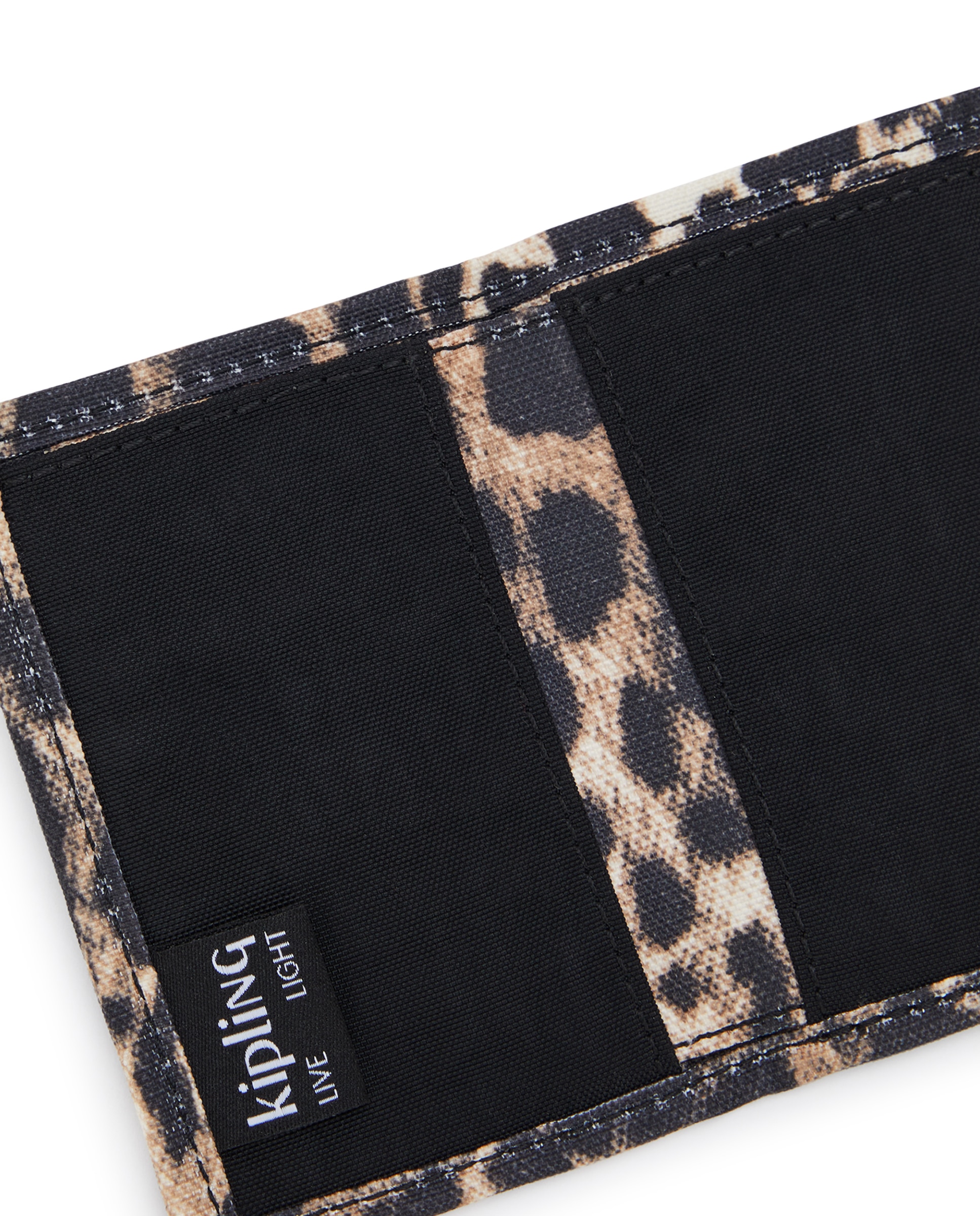 Tarjetero pequeño animal print - Kipling - Negro / Natural Negro / Natural-5