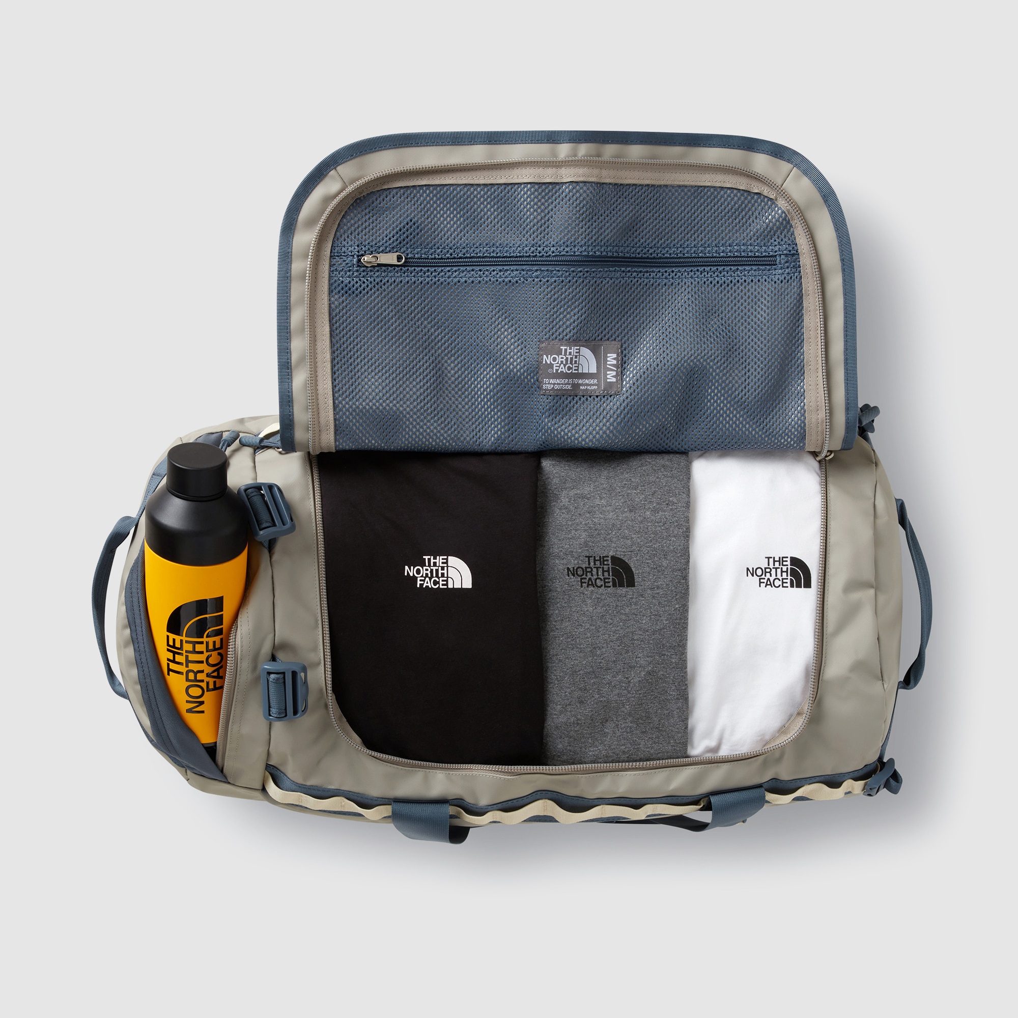 Bolsa de deporte unisex Base Camp Duffel - M The North Face - Gris Gris-2