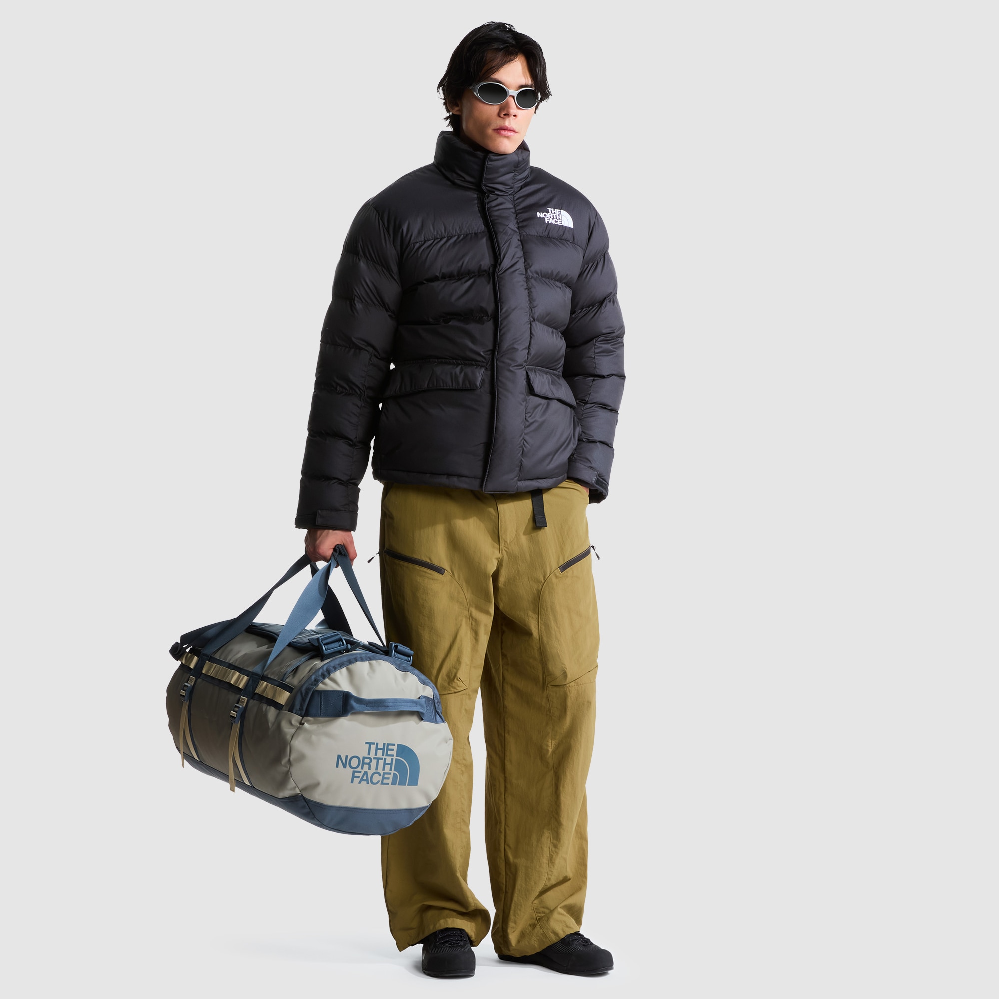 Bolsa de deporte unisex Base Camp Duffel - M The North Face - Gris Gris-7
