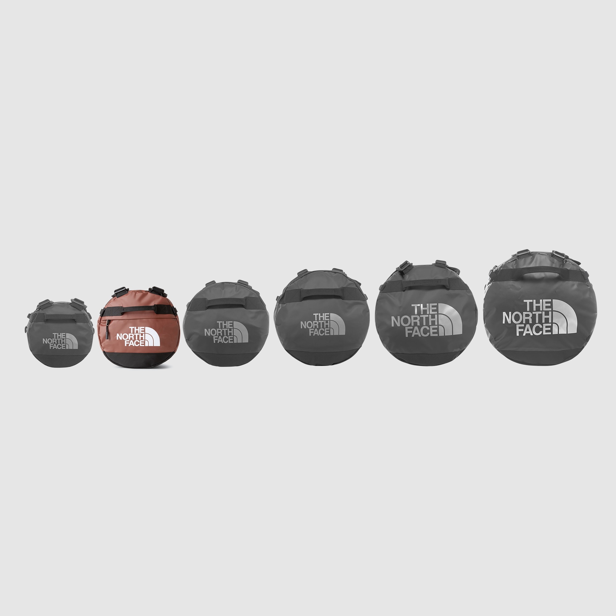 Bolsa de deporte unisex Base Camp Duffel - S The North Face - Antracita Marrón-4