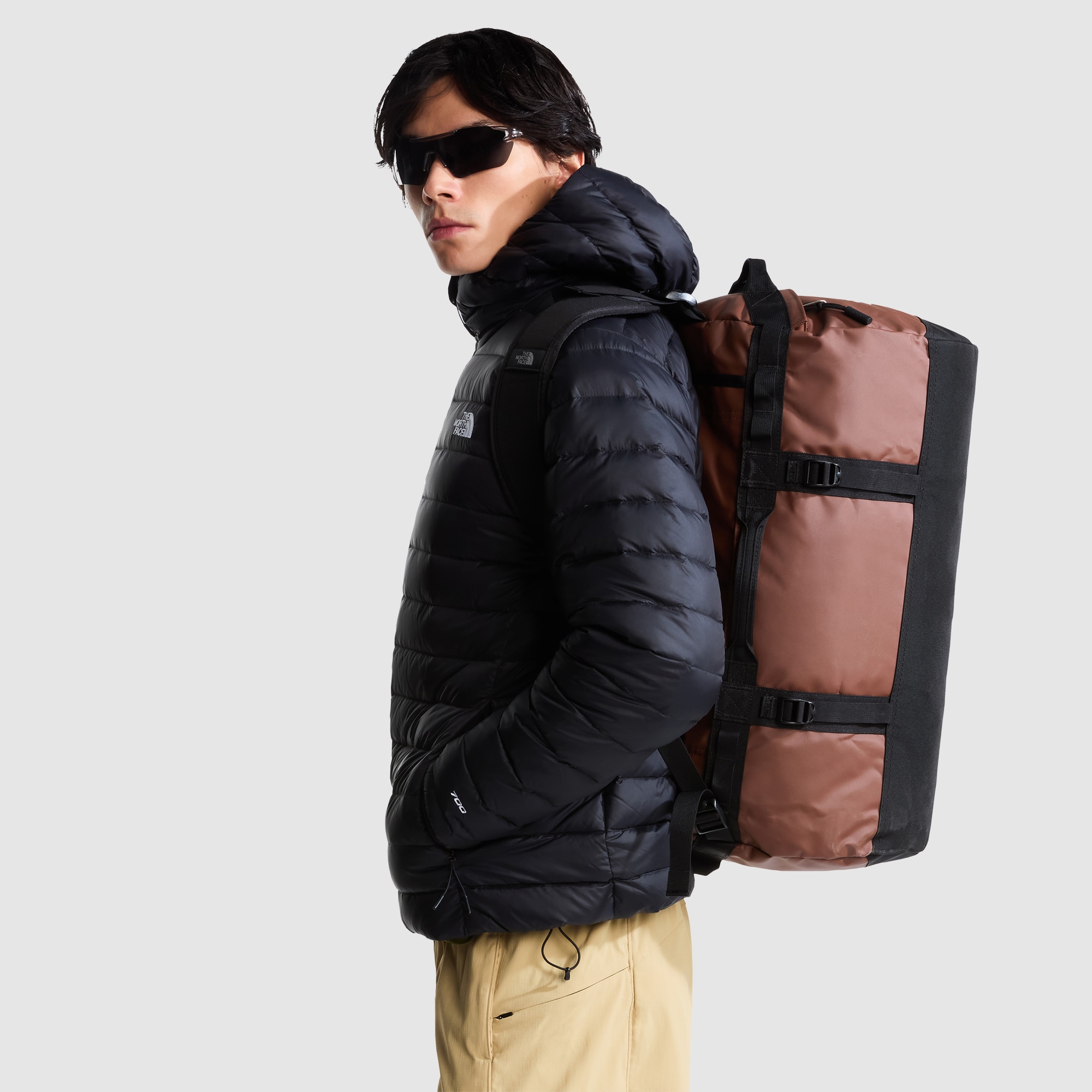 Bolsa de deporte unisex Base Camp Duffel - S The North Face - Antracita Marrón-6