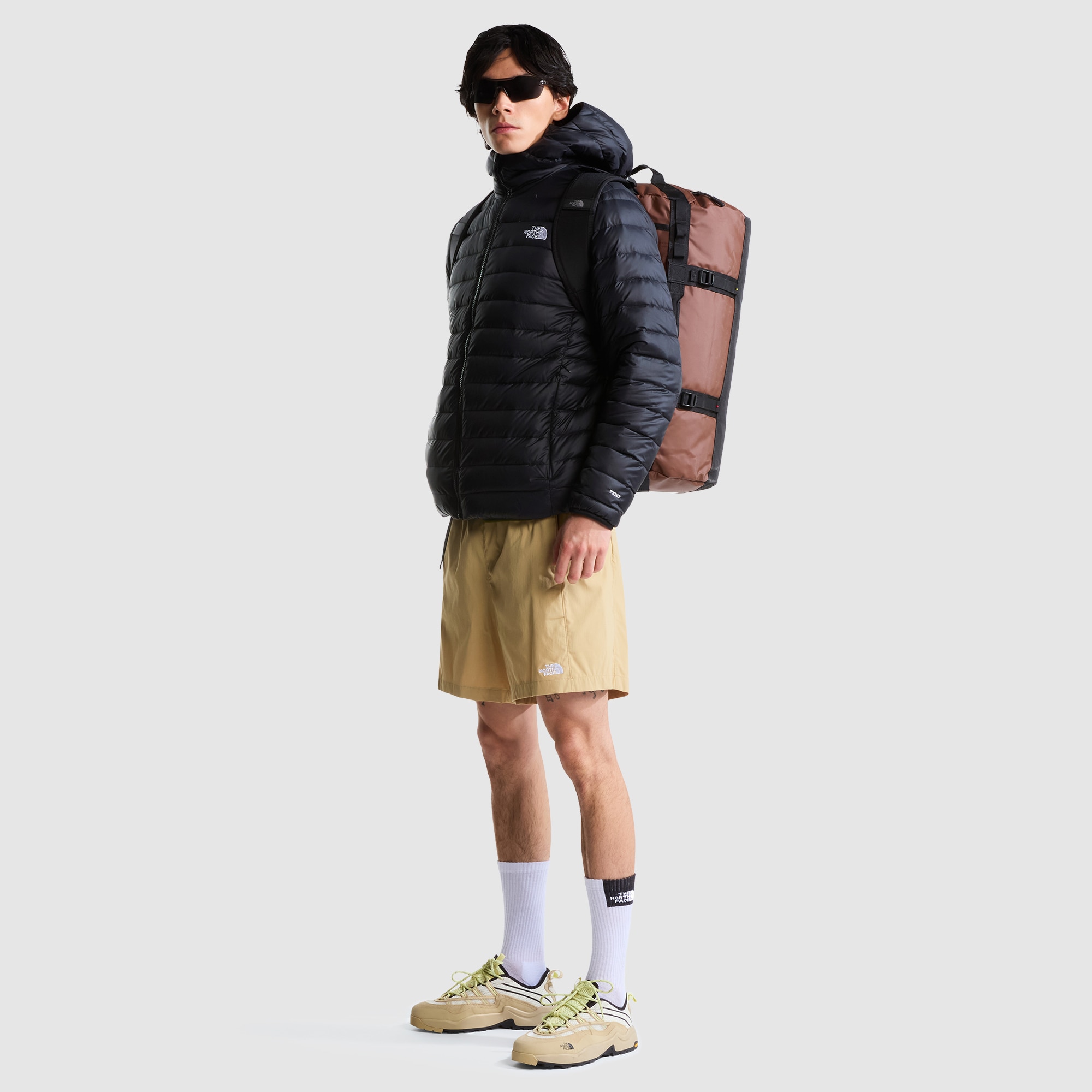 Bolsa de deporte unisex Base Camp Duffel - S The North Face - Antracita Marrón-7