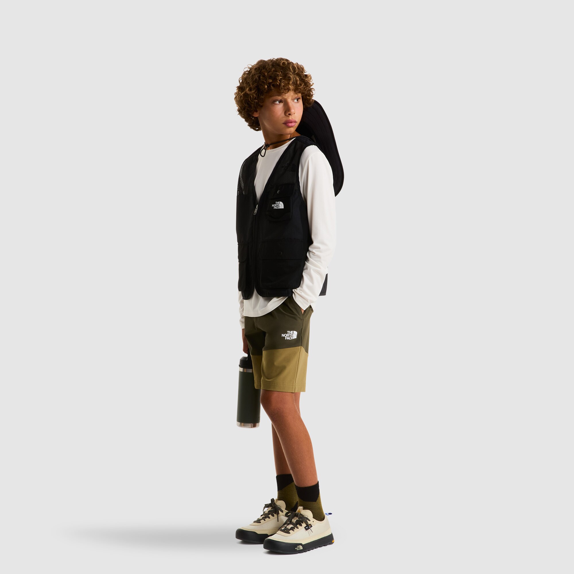 Camiseta de manga larga 24/7 de niños The North Face - Blanco Blanco-2