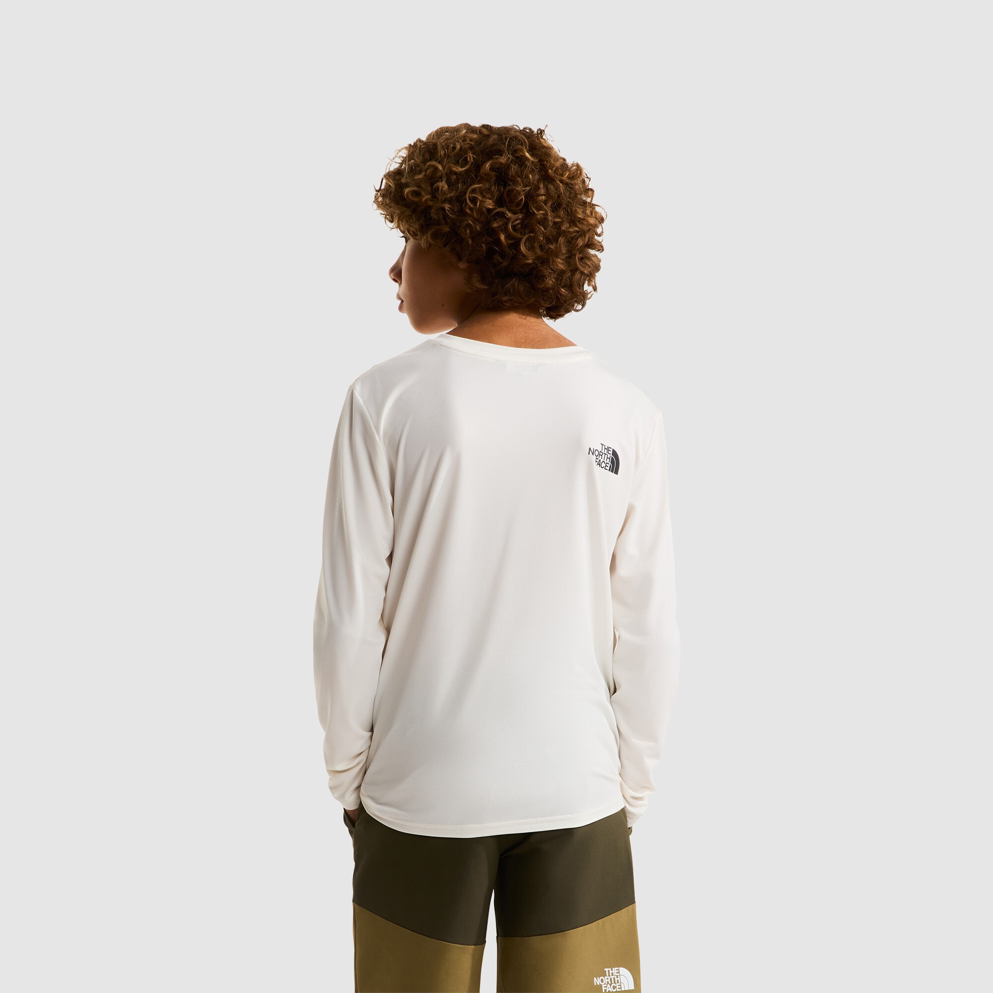 Camiseta de manga larga 24/7 de niños The North Face - Blanco Blanco-3