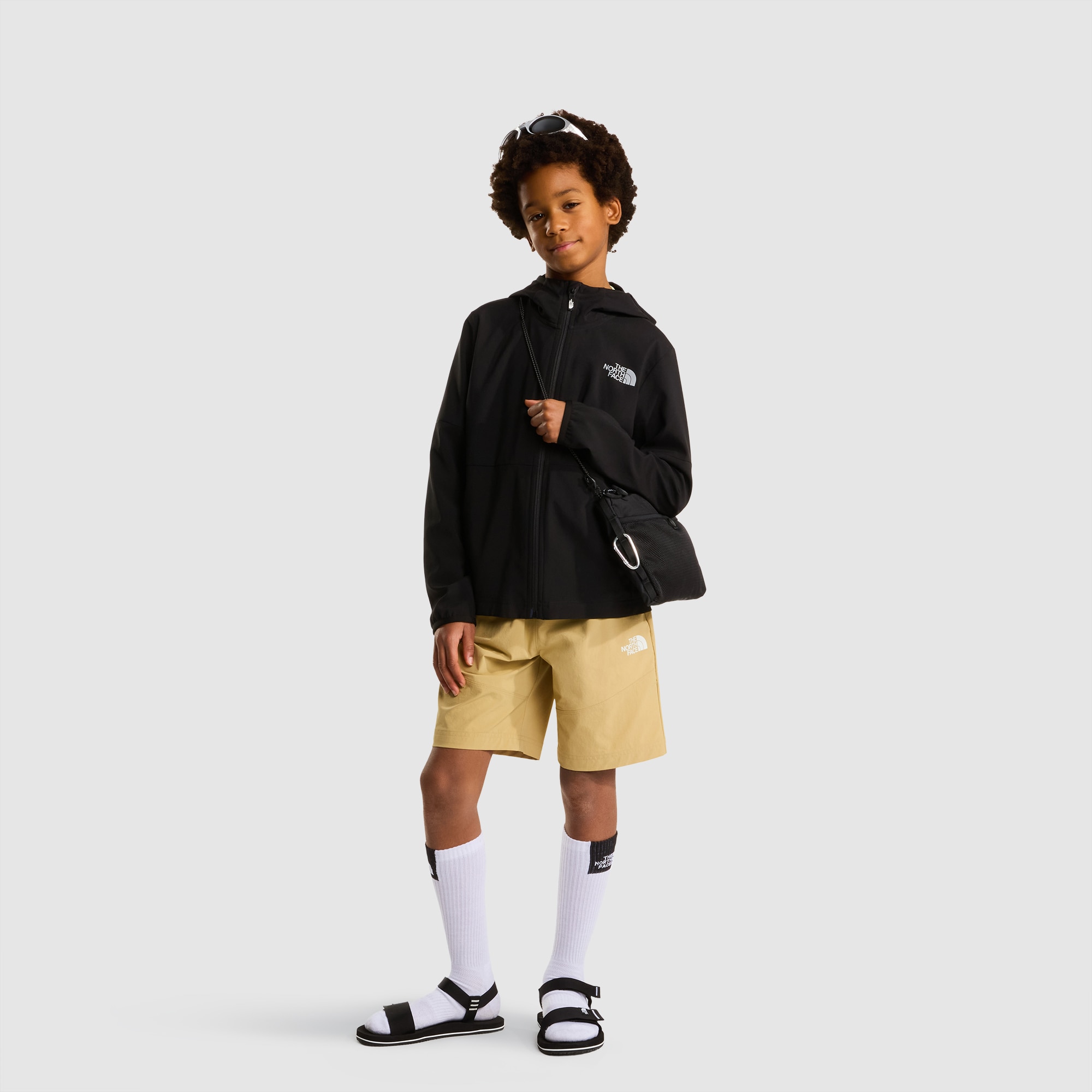 Pantalón corto y ligero de senderismo de niños The North Face - Beige Beige-2