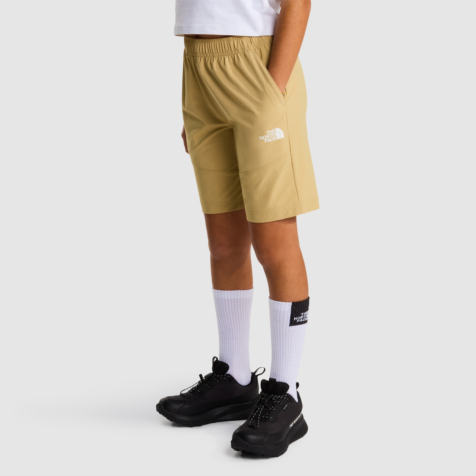 Pantalón corto y ligero de senderismo de niños The North Face - Beige Beige-7