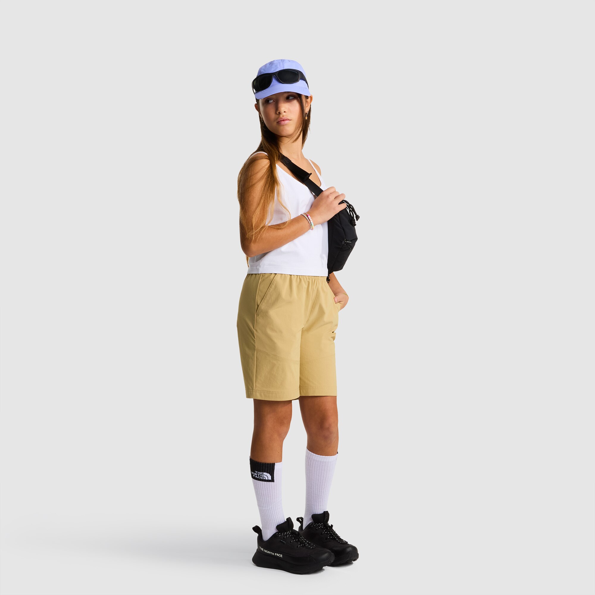 Pantalón corto y ligero de senderismo de niños The North Face - Beige Beige-8