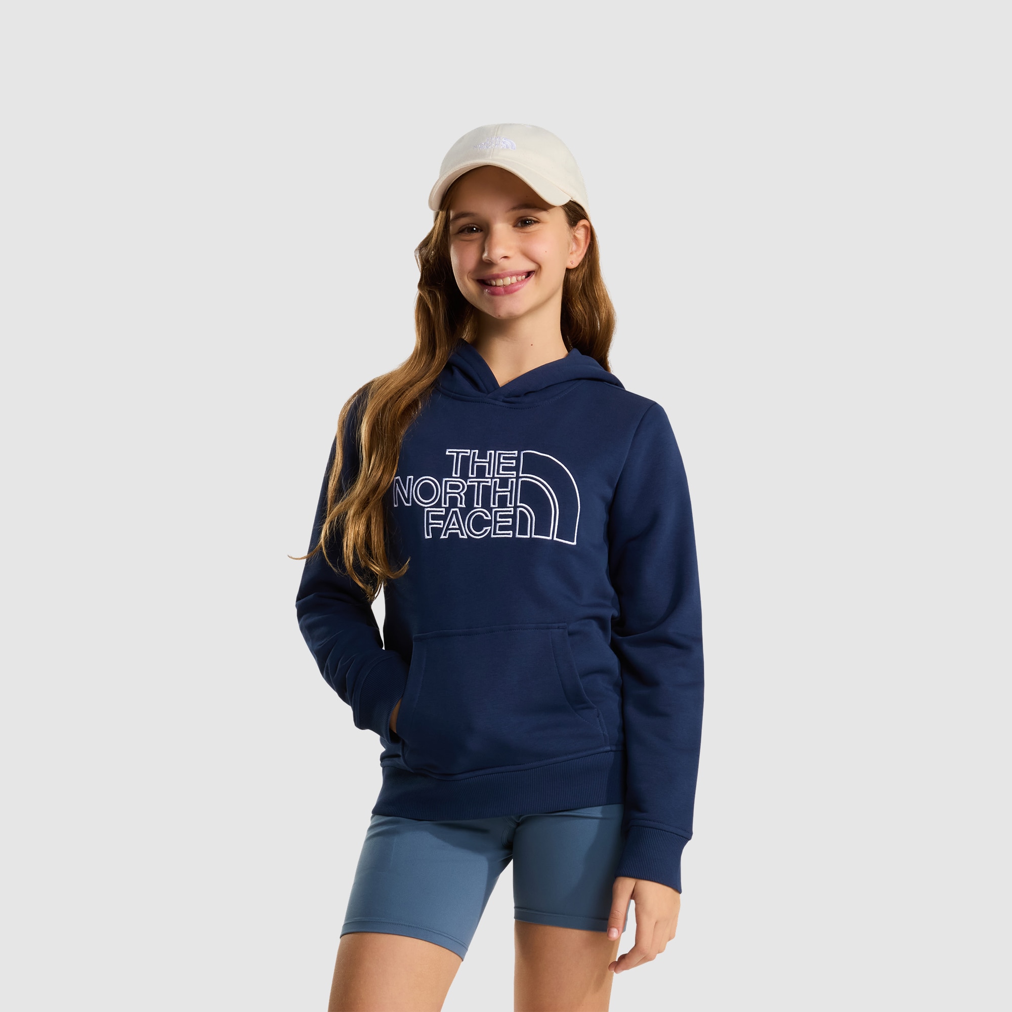 Sudadera recta y ligera con capucha de niños Drew Peak The North Face - Azul Azul-1