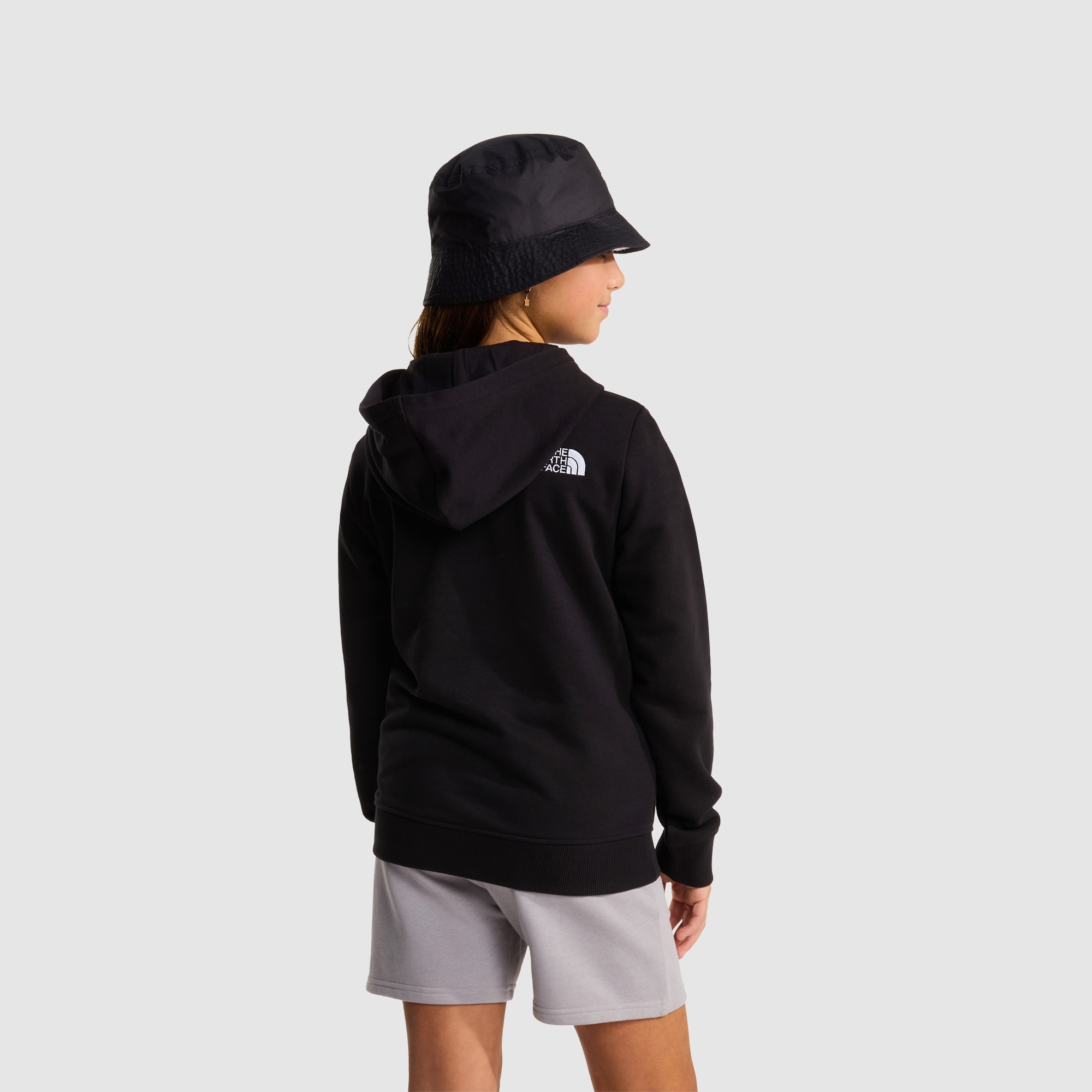 Sudadera recta y ligera con capucha de niños Drew Peak The North Face - Negro Negro-3