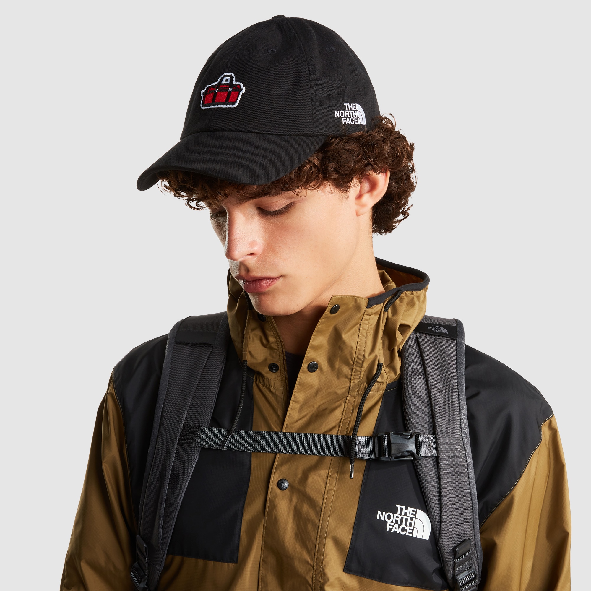 Gorra de hombre Norm The North Face - Blanco / Rojo Negro-3