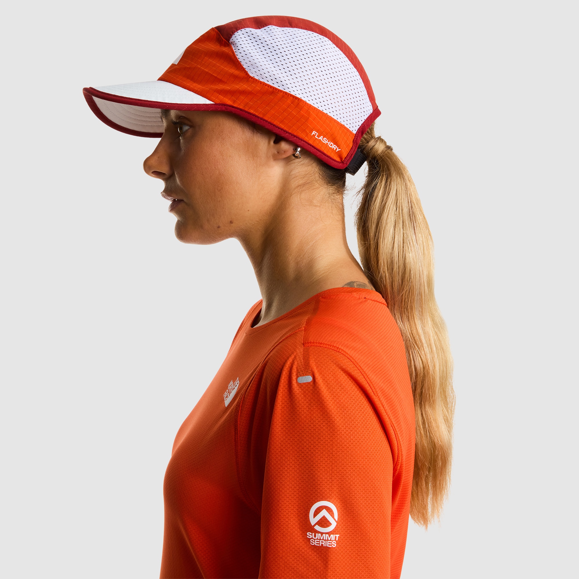 Imagen 6 de Gorra para correr LT Unisex Summer The North Face - Azul Rojo / Gris