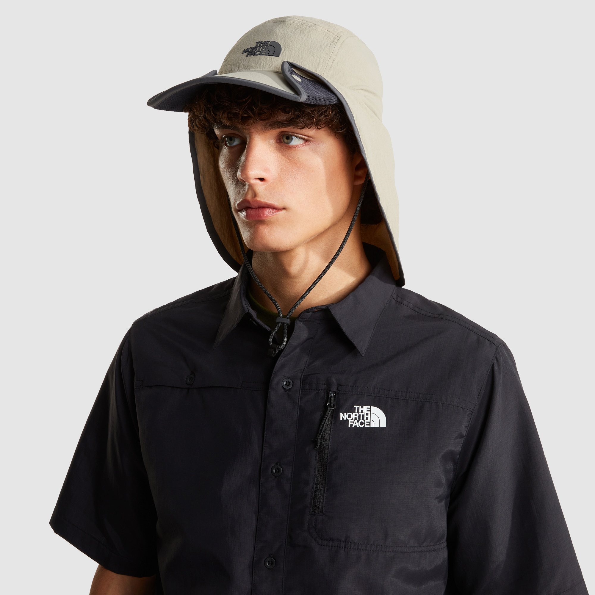 Imagen 7 de Gorra con solapa protectora convertible Unisex Class V The North Face - Gris Gris