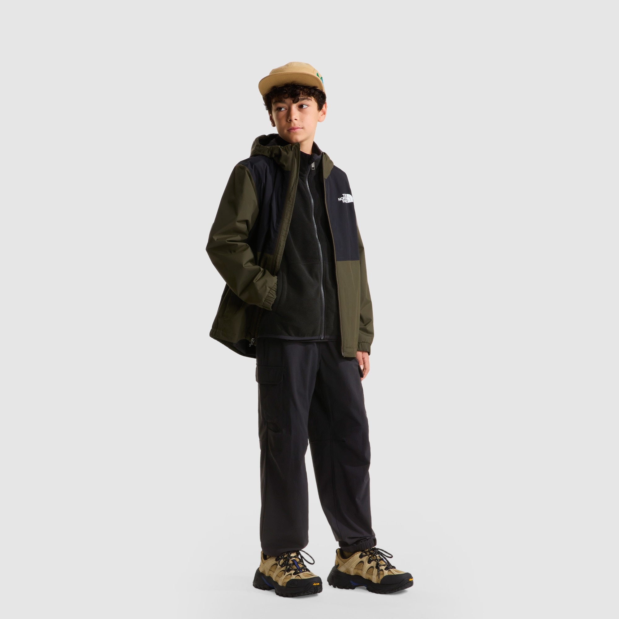 Chaqueta polar compatible con cremallera para niño Glacier The North Face - Negro Negro-2