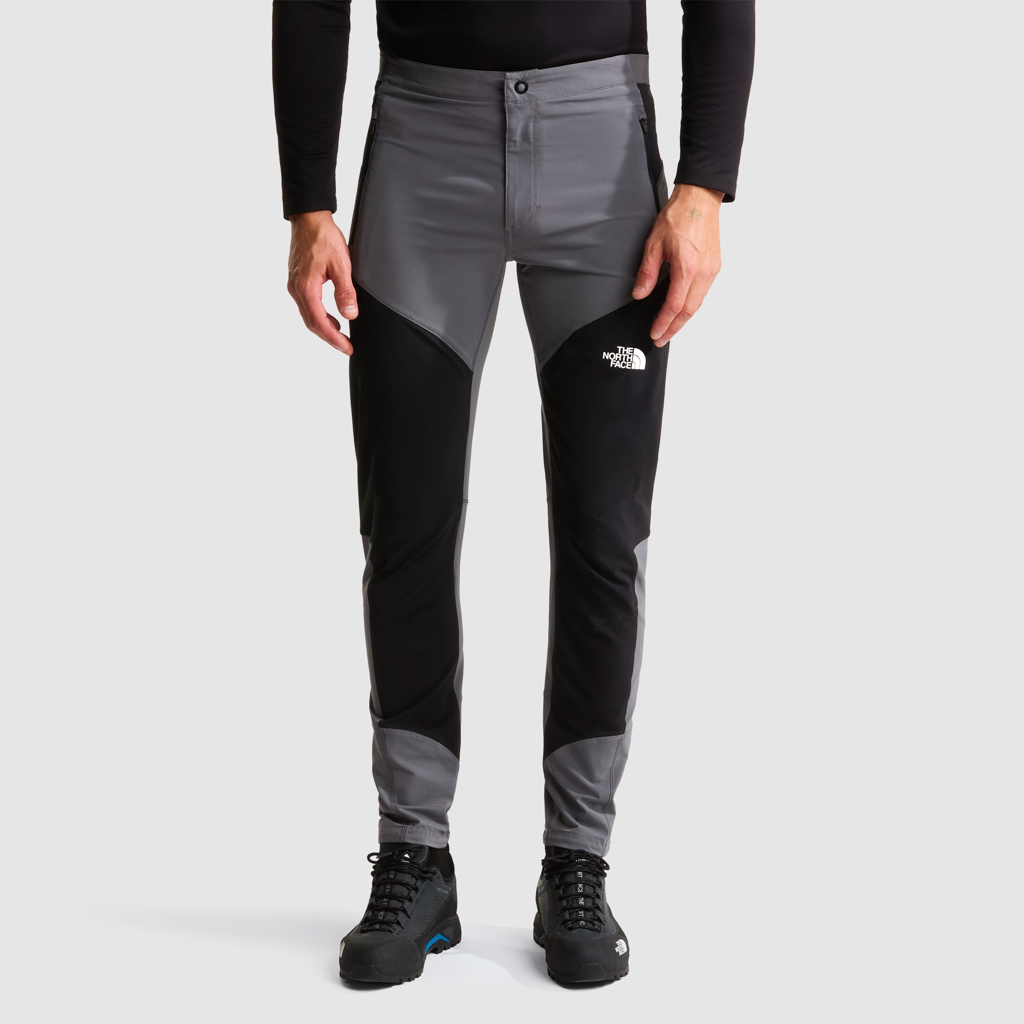 Pantalón de corte tapered slim para hombre Felik The North Face - Gris Gris-1
