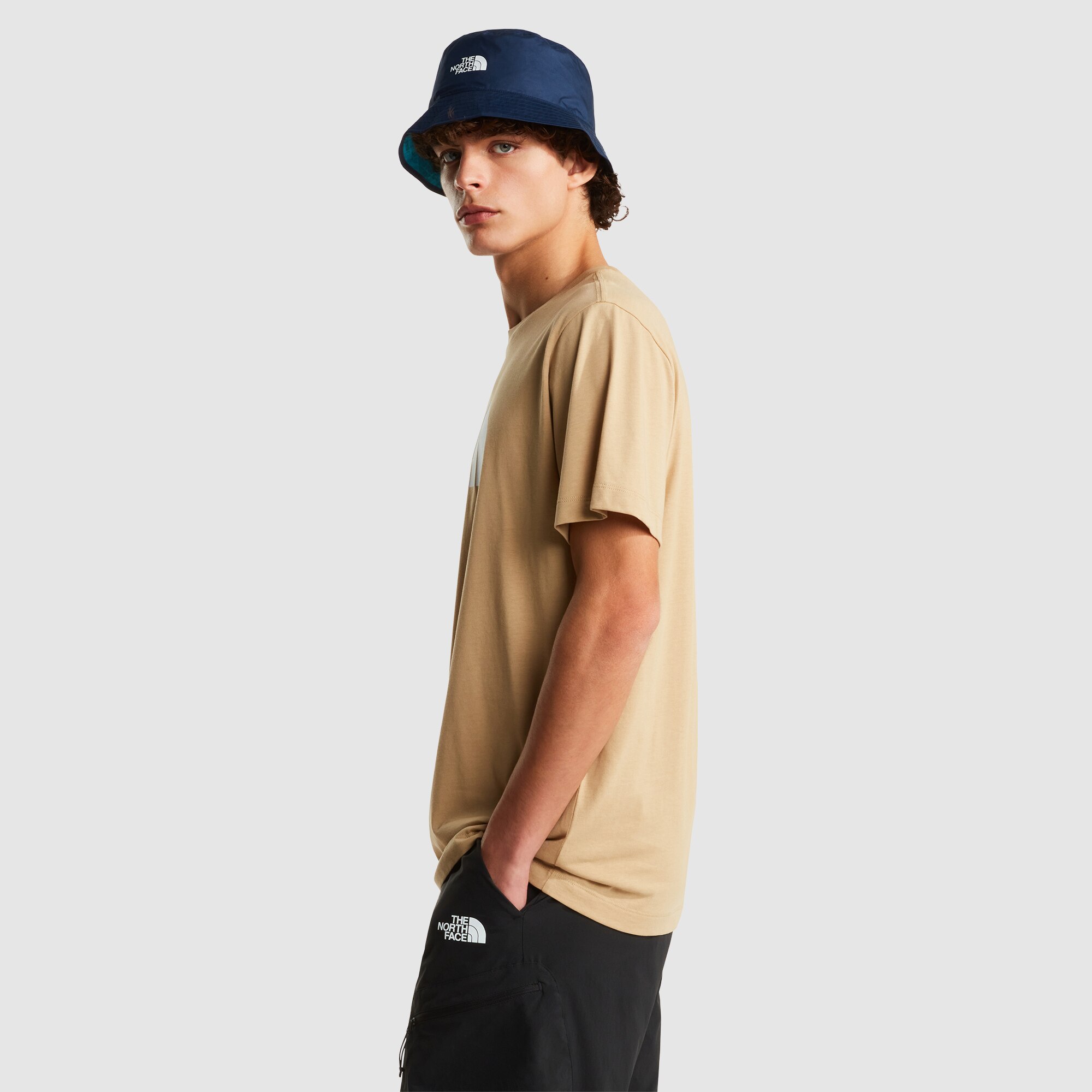 Camiseta recta para hombre Half Dome Evolution The North Face - Beige Beige-4