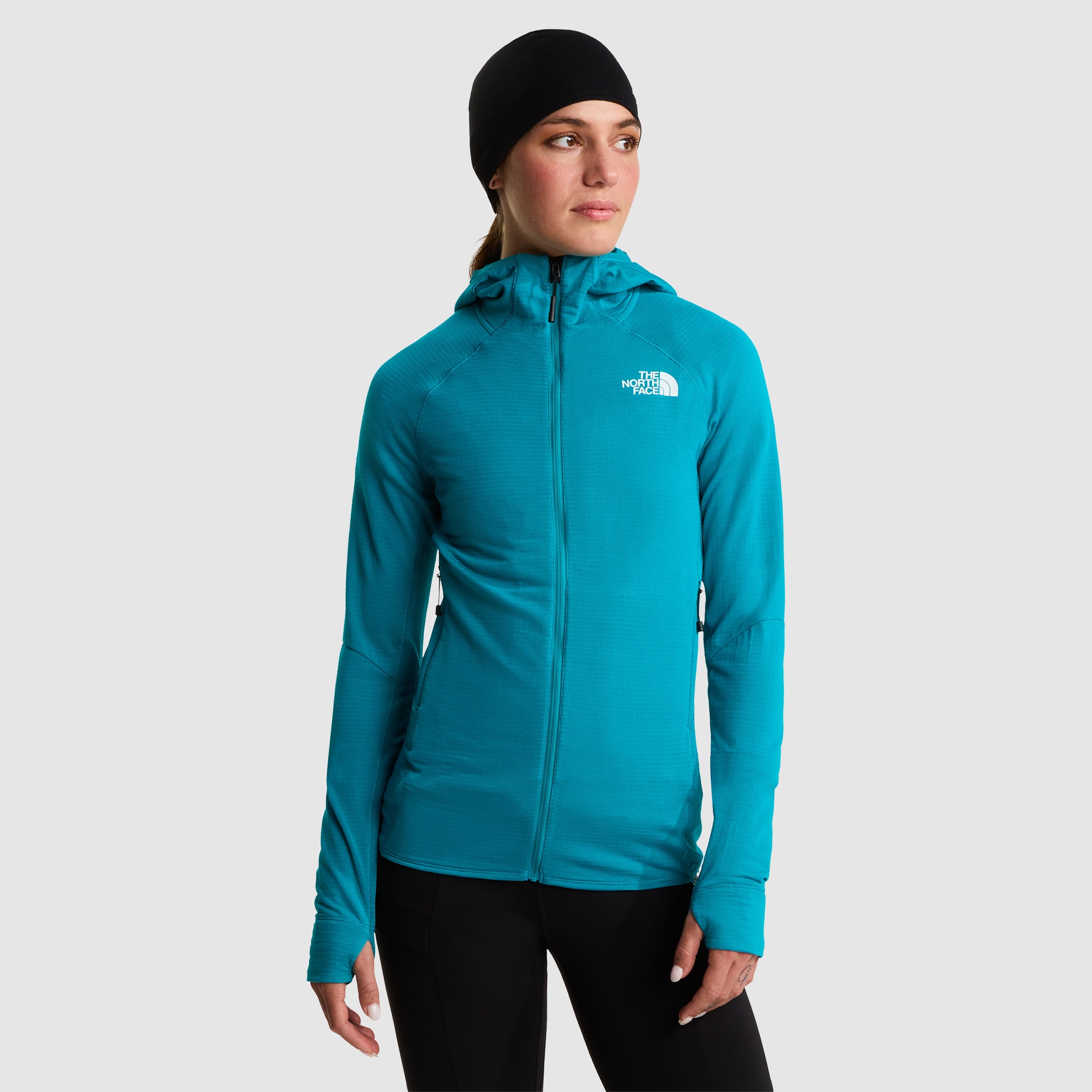 Chaqueta con capucha para mujer Polartec® Power Grid™ Bolt The North Face - Azul celeste Azul celeste-1