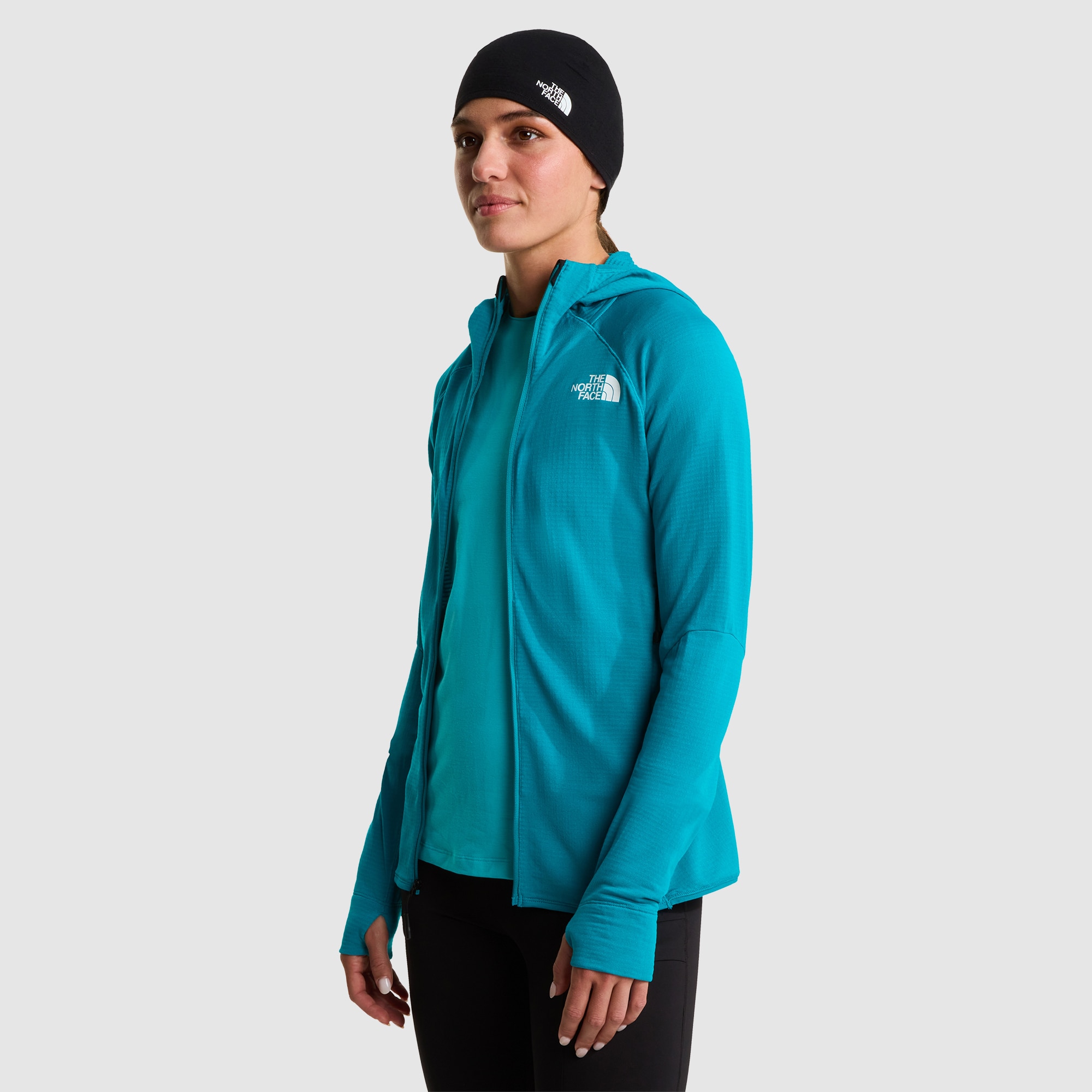 Chaqueta con capucha para mujer Polartec® Power Grid™ Bolt The North Face - Azul celeste Azul celeste-5
