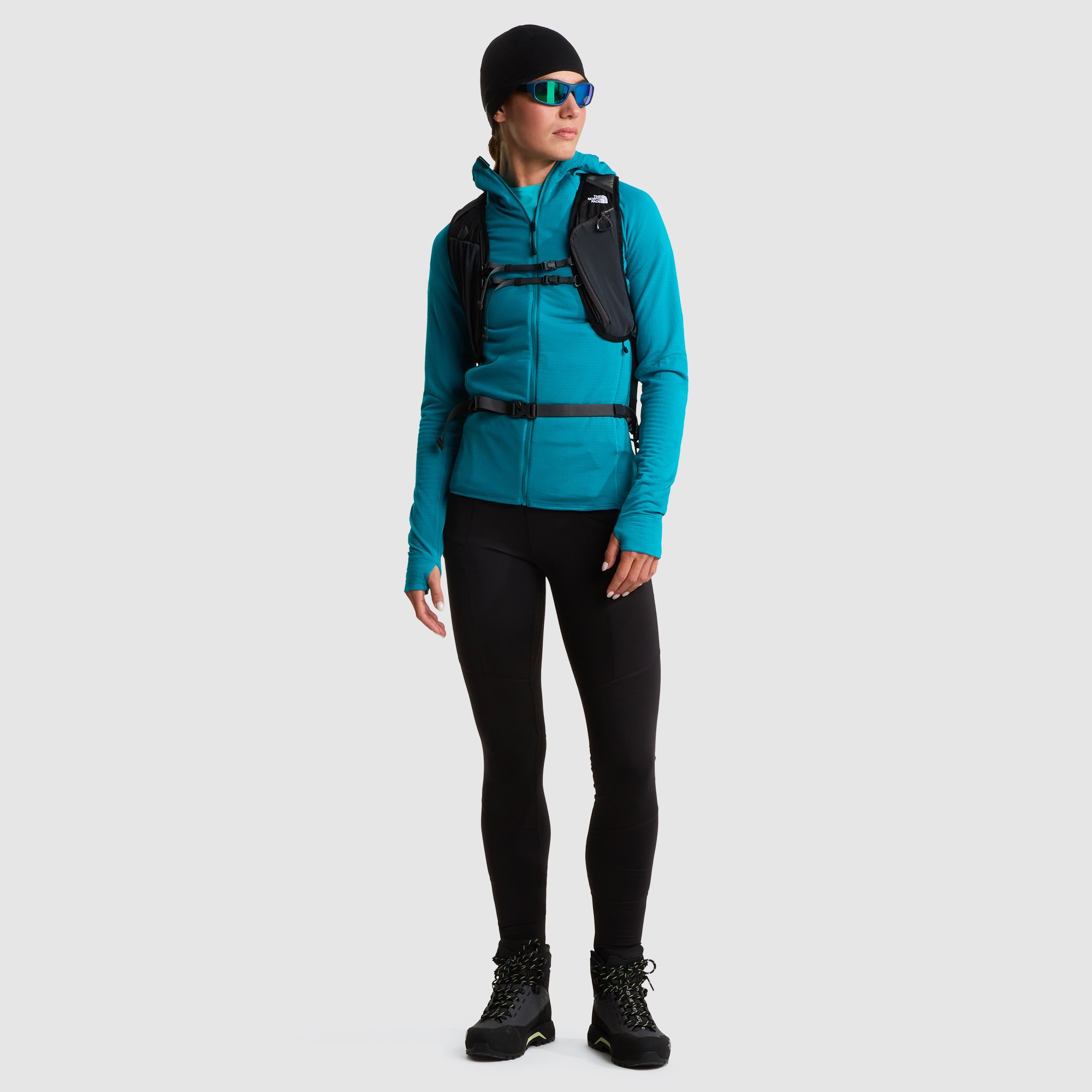 Chaqueta con capucha para mujer Polartec® Power Grid™ Bolt The North Face - Azul celeste Azul celeste-6