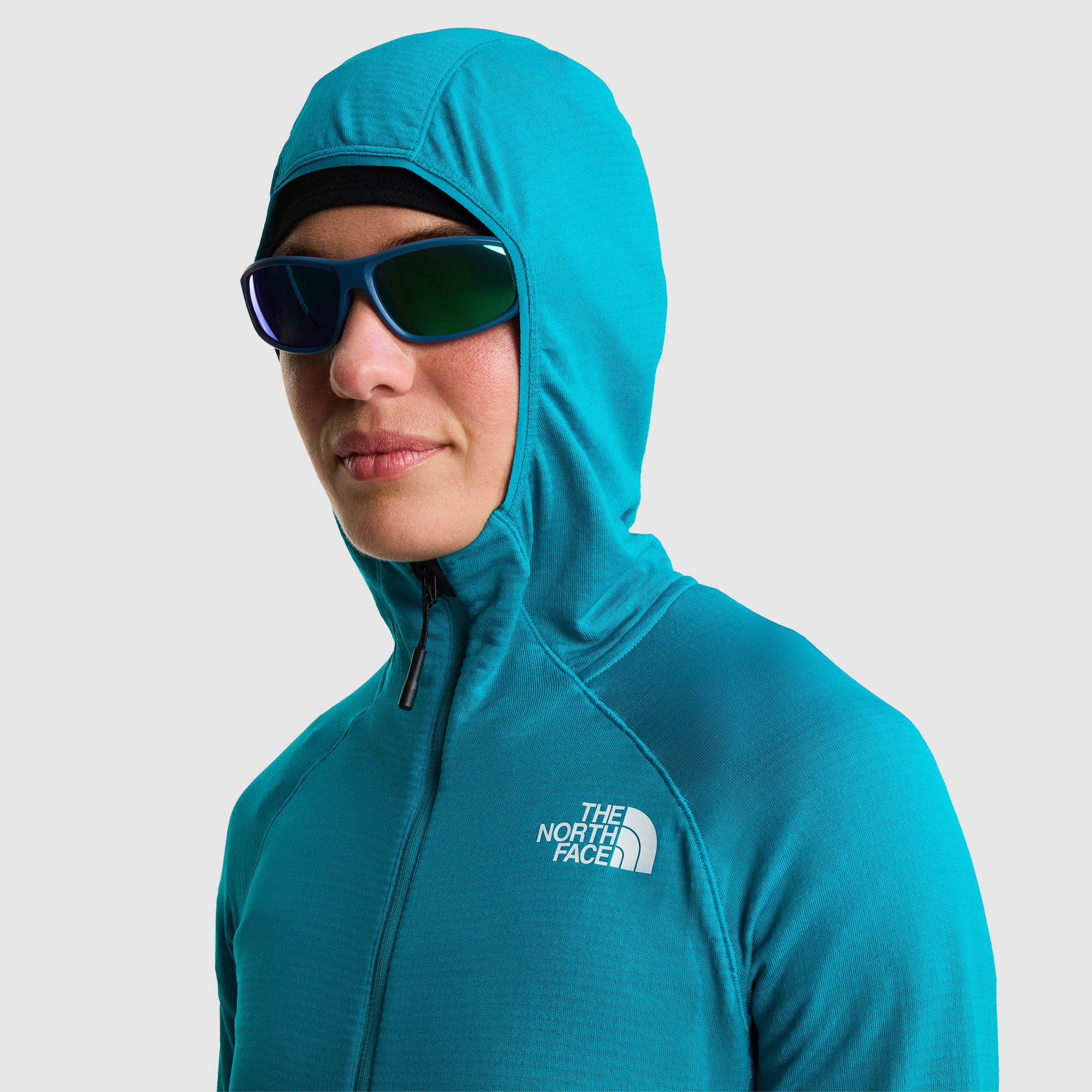 Chaqueta con capucha para mujer Polartec® Power Grid™ Bolt The North Face - Azul celeste Azul celeste-8