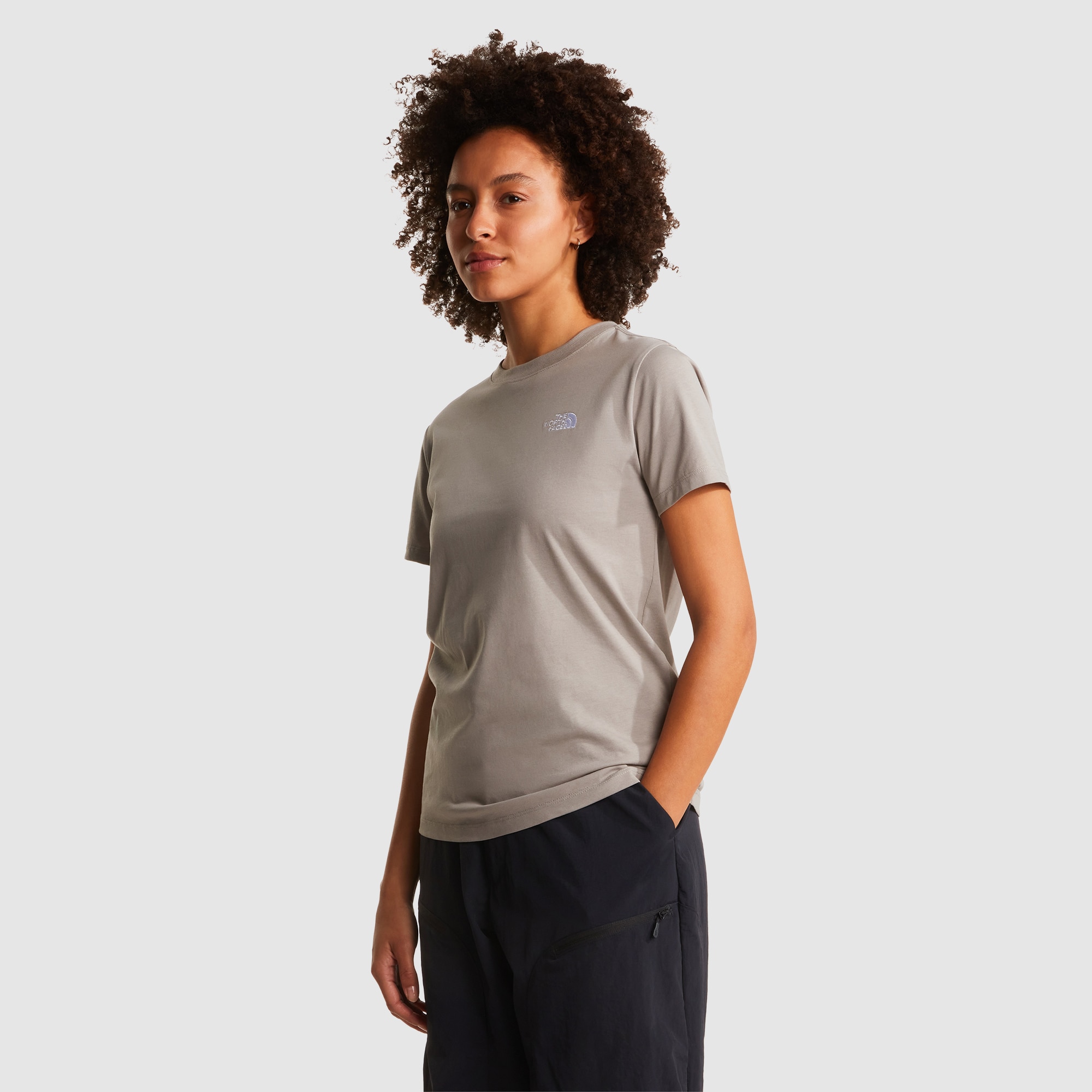 Camiseta entallada para mujer Simple Dome Evolution The North Face - Gris Gris-1