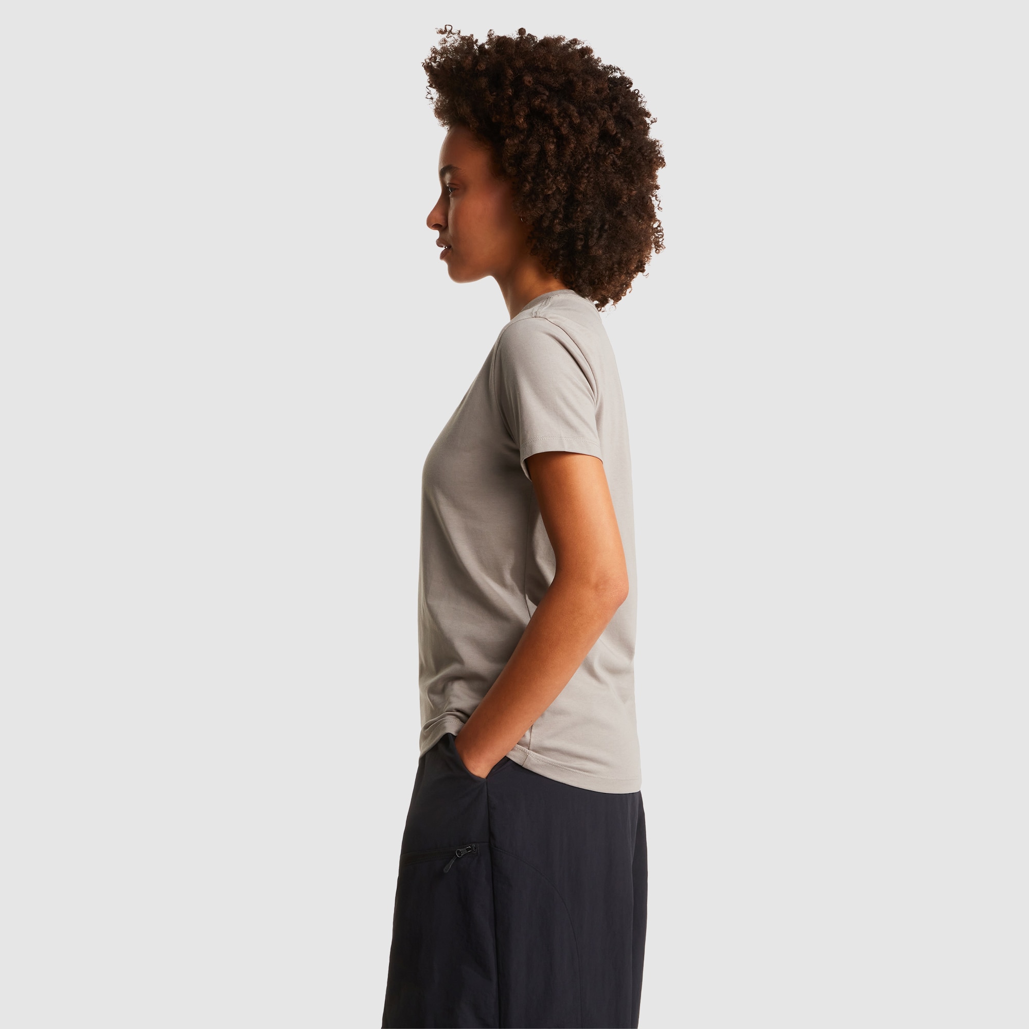 Camiseta entallada para mujer Simple Dome Evolution The North Face - Gris Gris-3