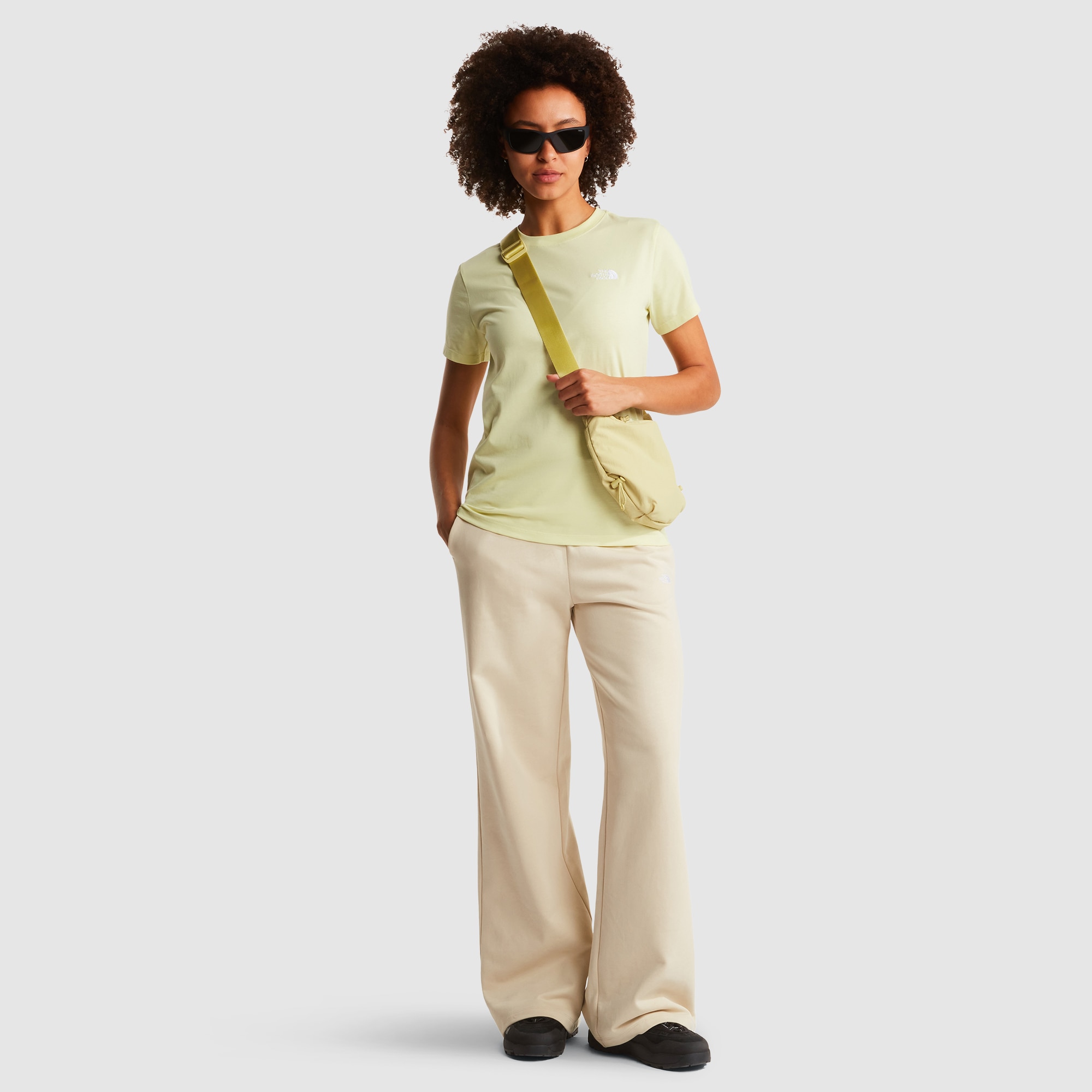 Camiseta entallada para mujer Simple Dome Evolution The North Face - Amarillo Amarillo-2