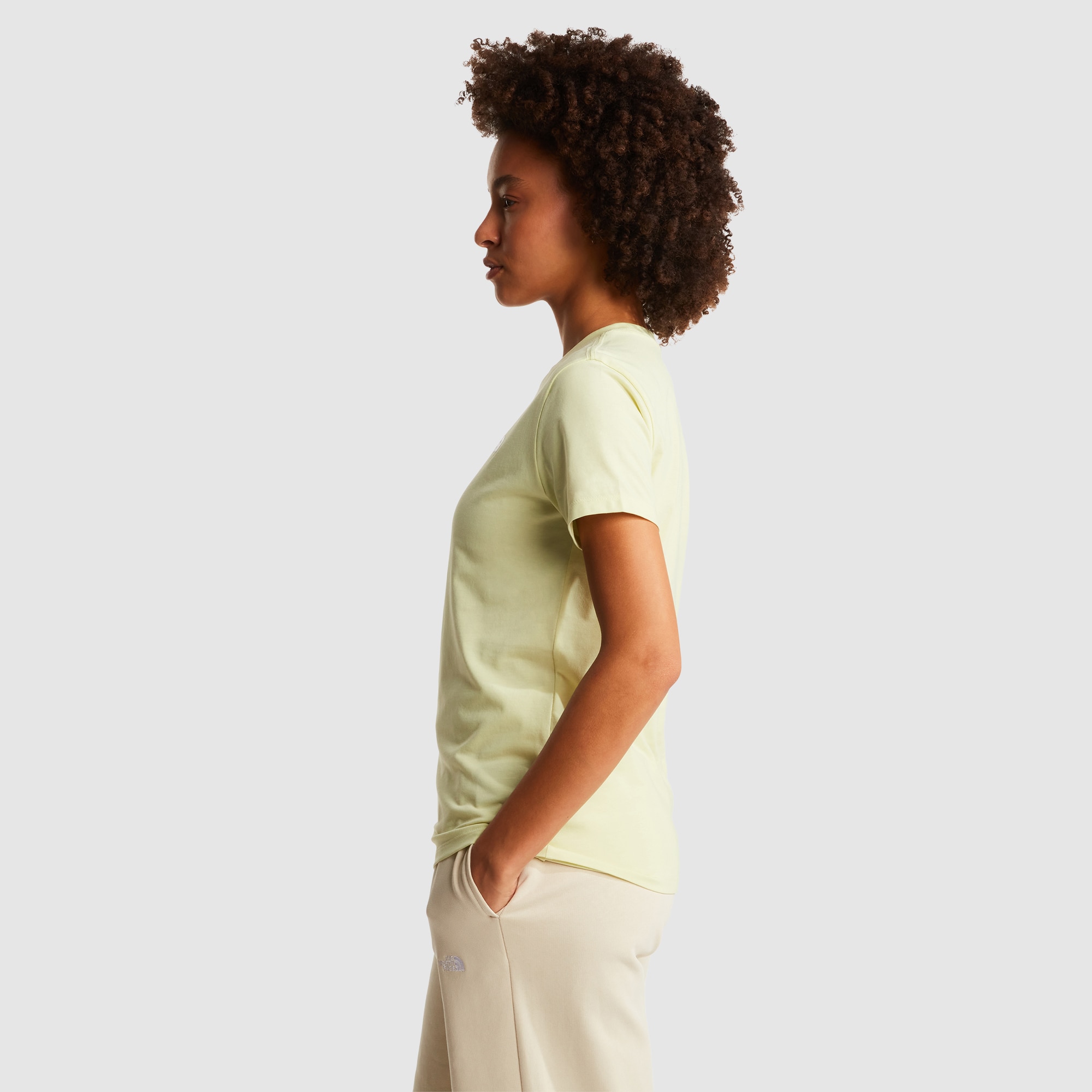 Camiseta entallada para mujer Simple Dome Evolution The North Face - Amarillo Amarillo-3