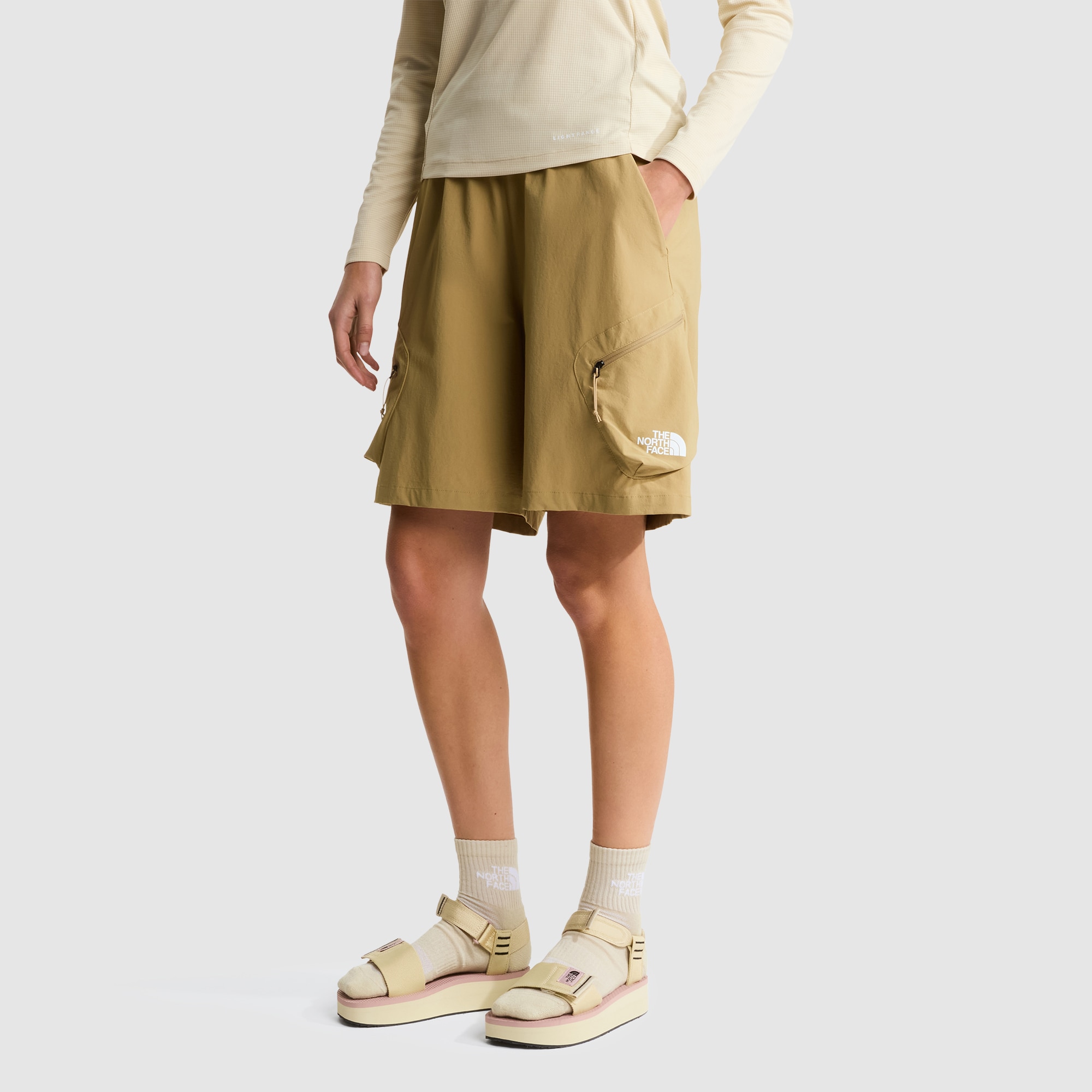 Pantalón corto plegable para mujer The North Face - Beige Beige-1