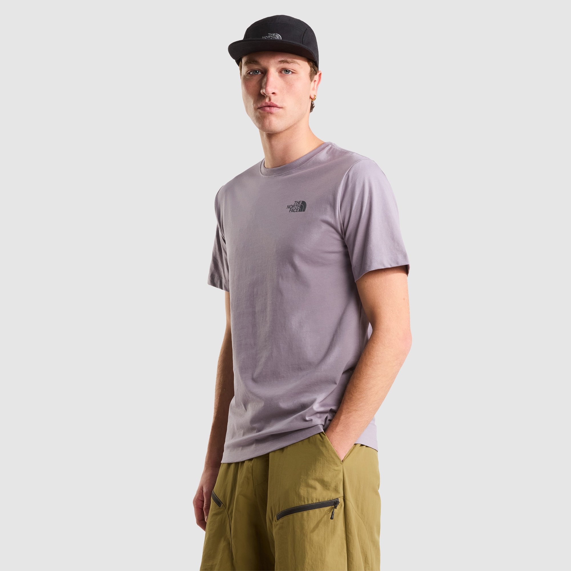 Imagen 1 de Camiseta gráfica recta para hombre Half Dome Photo The North Face Gris