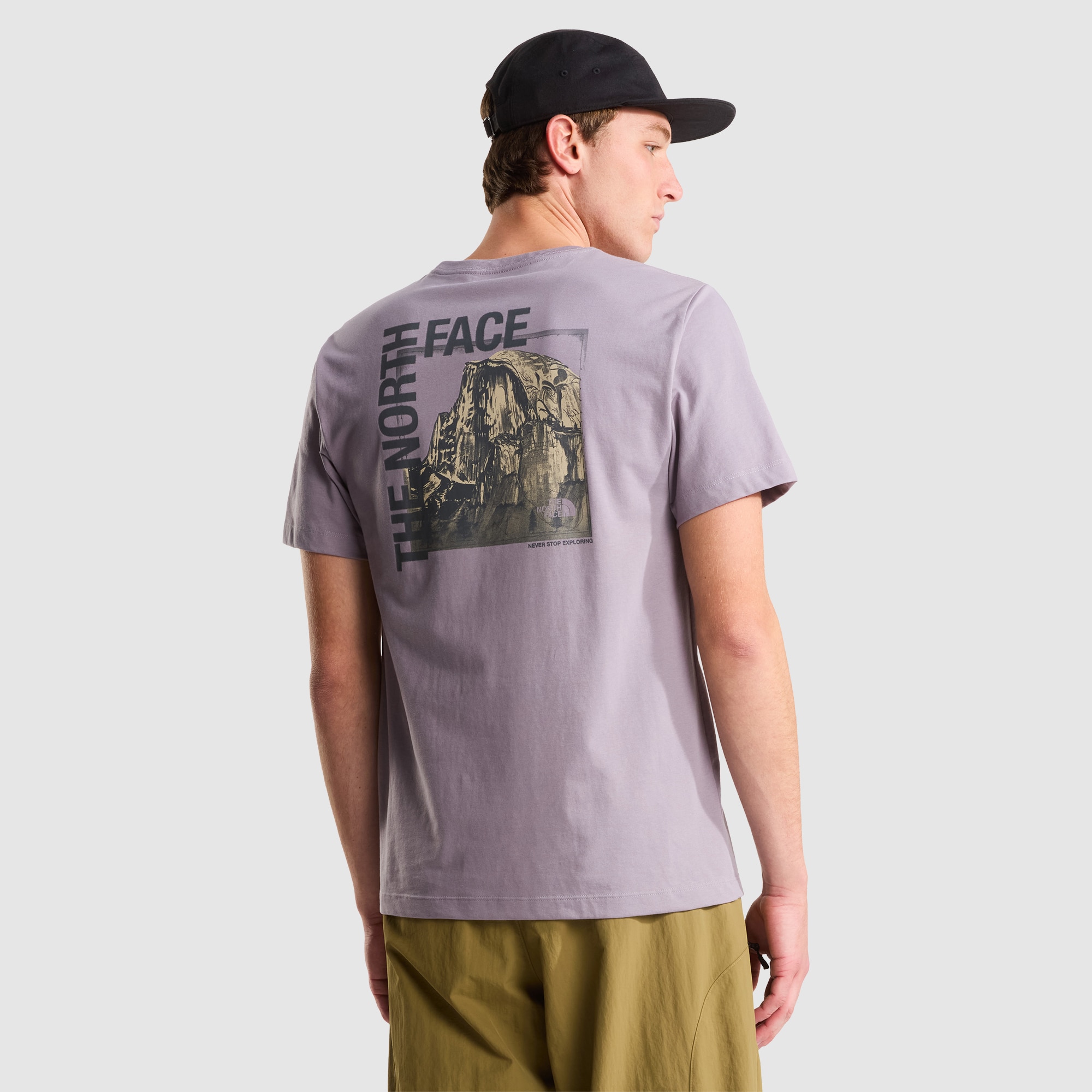 Imagen 3 de Camiseta gráfica recta para hombre Half Dome Photo The North Face - Gris Gris