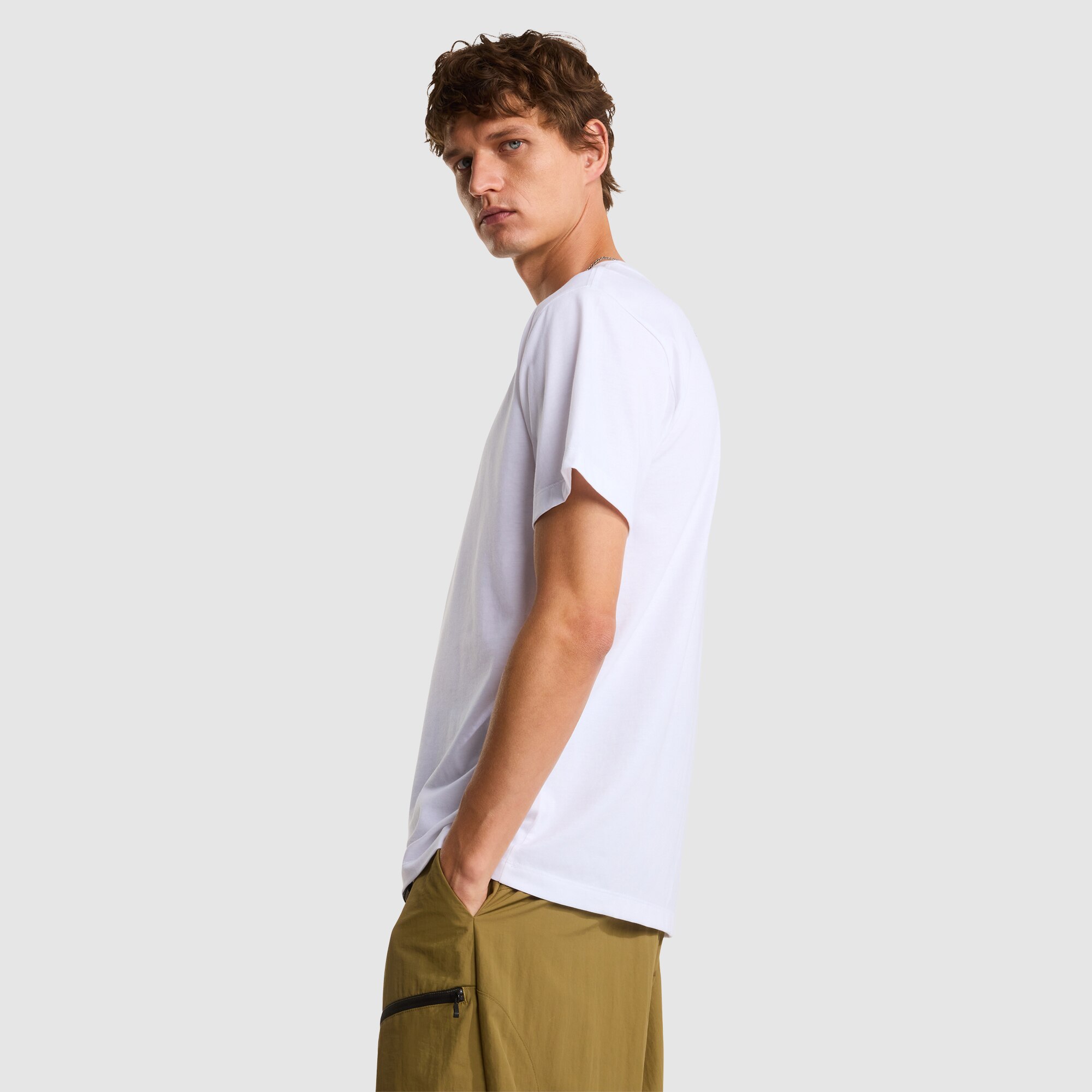 Camiseta recta para hombre NSE Box The North Face - Blanco Blanco-3