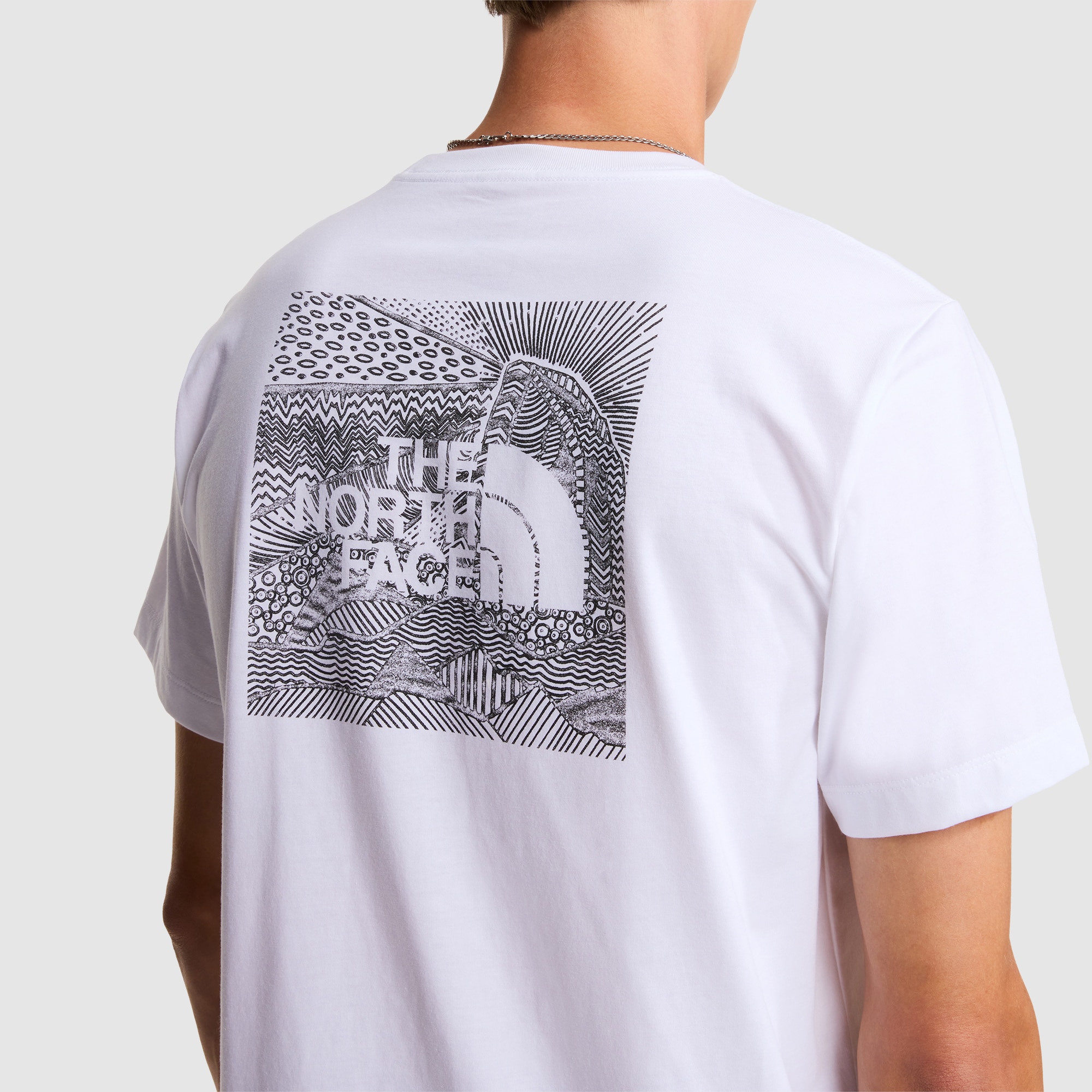 Camiseta recta para hombre NSE Box The North Face - Blanco Blanco-6