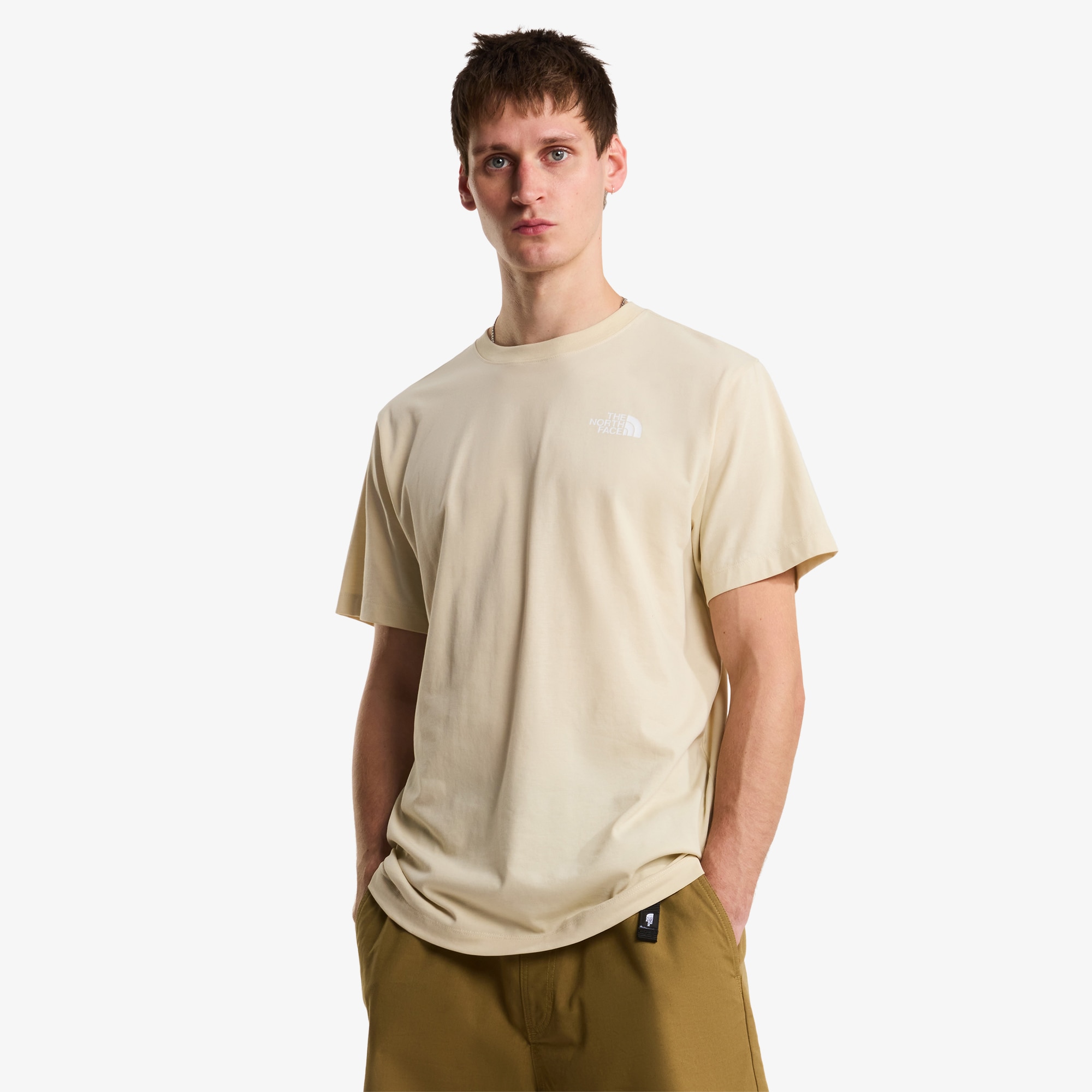 Camiseta recta para hombre NSE Box The North Face - Beige Beige-1