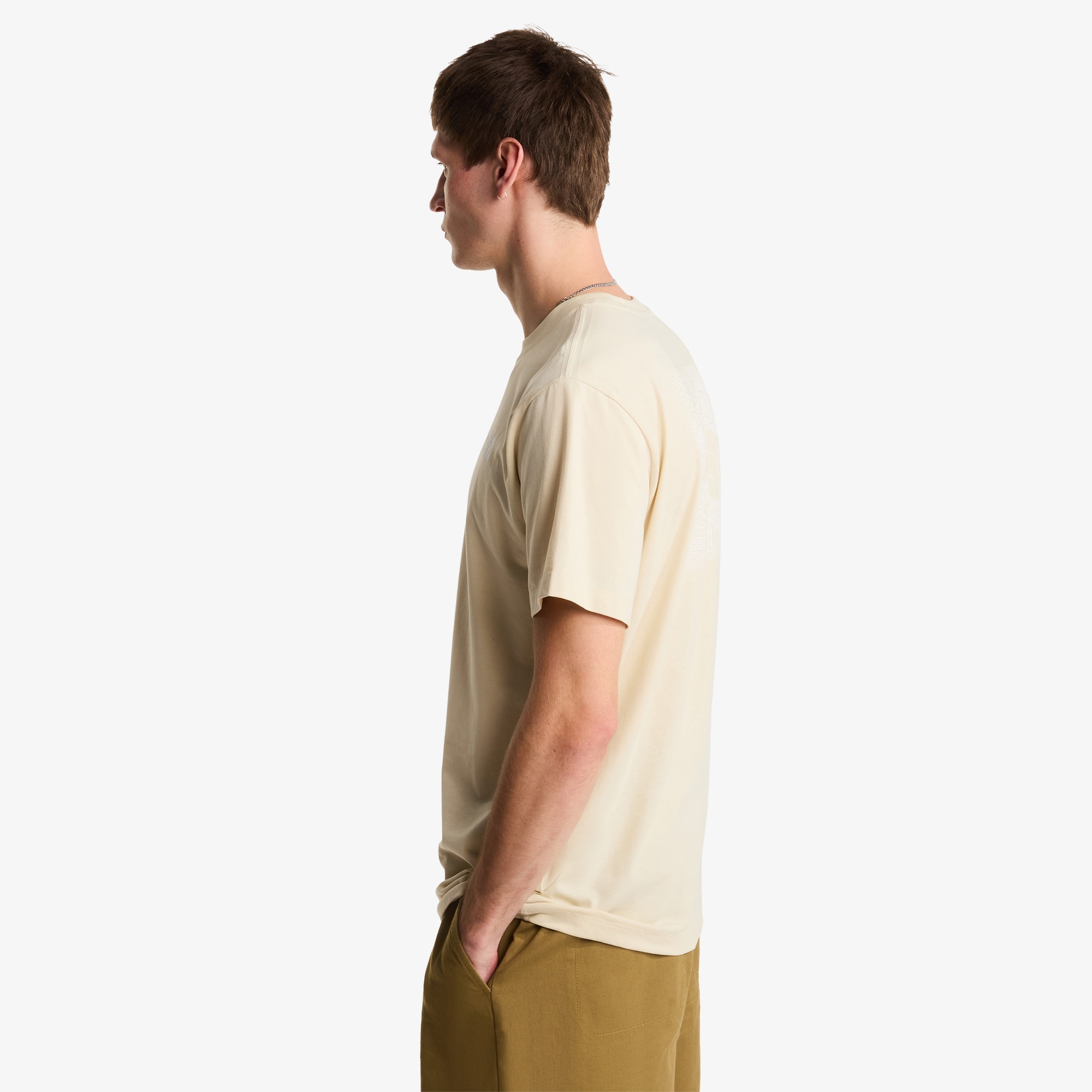 Camiseta recta para hombre NSE Box The North Face - Beige Beige-3