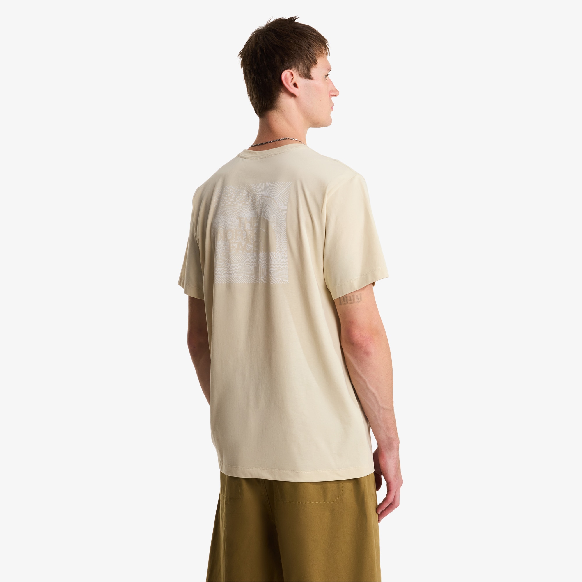 Camiseta recta para hombre NSE Box The North Face - Beige Beige-4