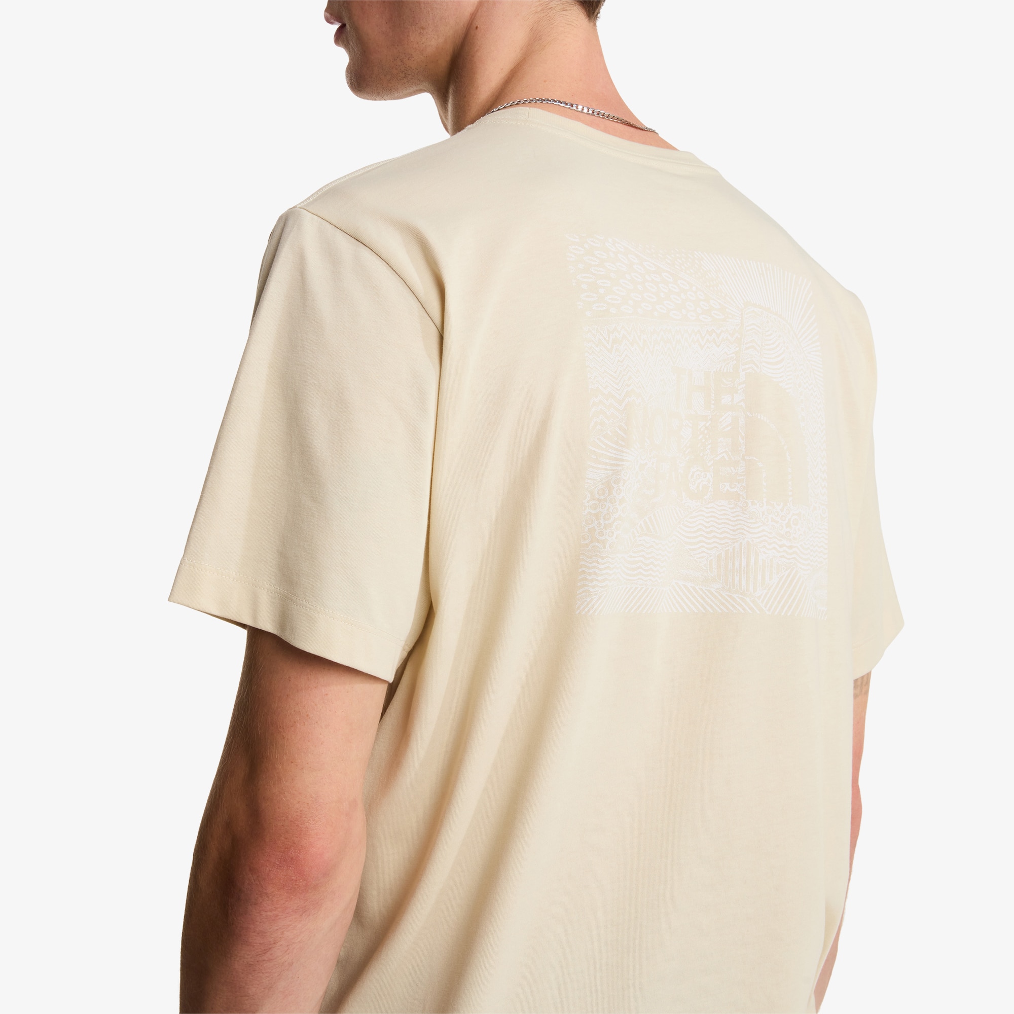 Camiseta recta para hombre NSE Box The North Face - Beige Beige-6