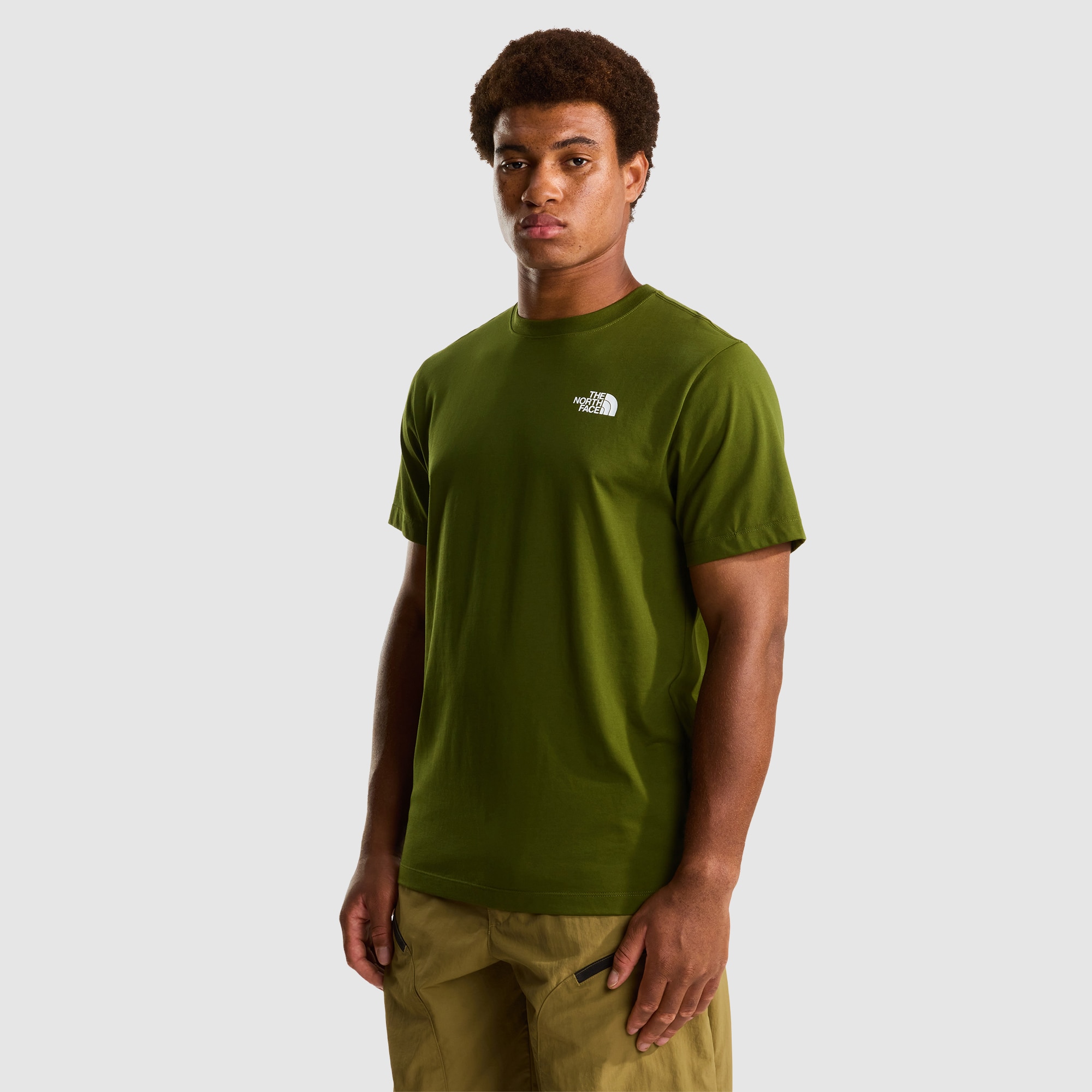 Camiseta recta para hombre NSE Box The North Face - Verde Verde-1
