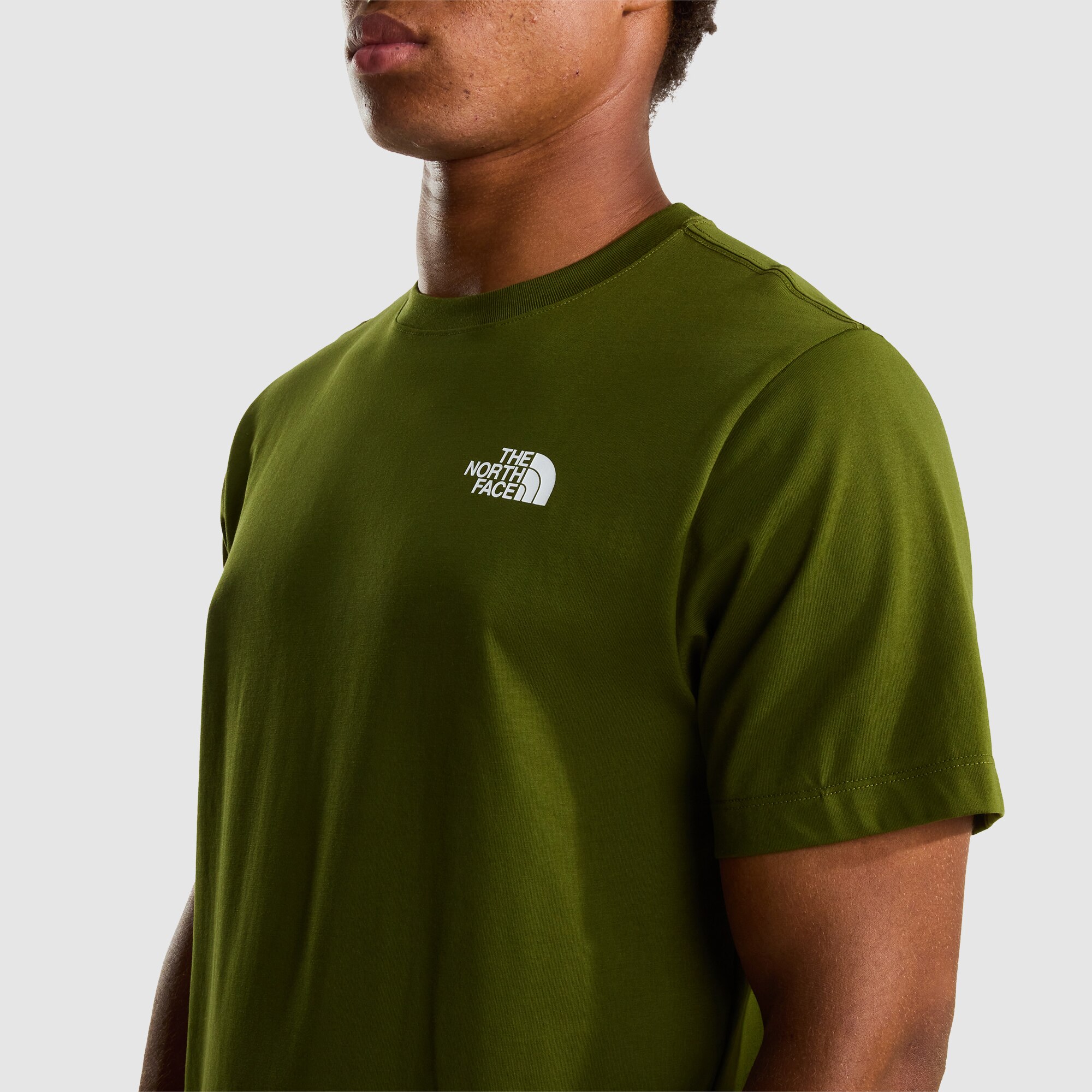 Camiseta recta para hombre NSE Box The North Face - Verde Verde-4
