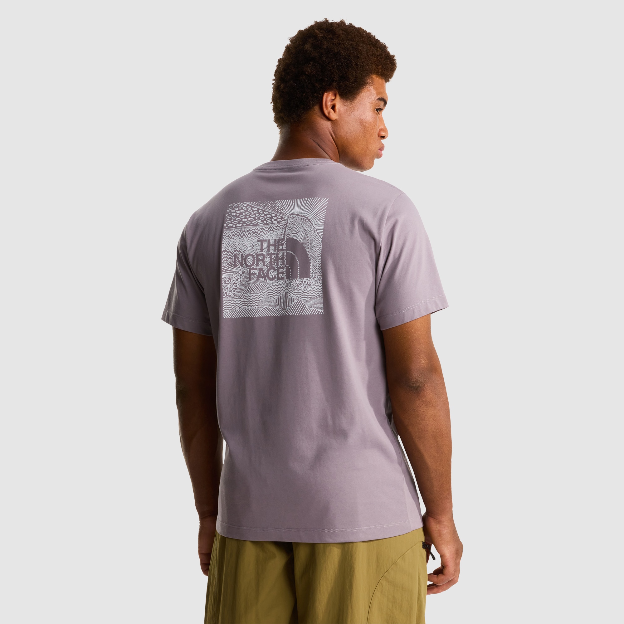 Camiseta recta para hombre NSE Box The North Face - Gris Gris-3