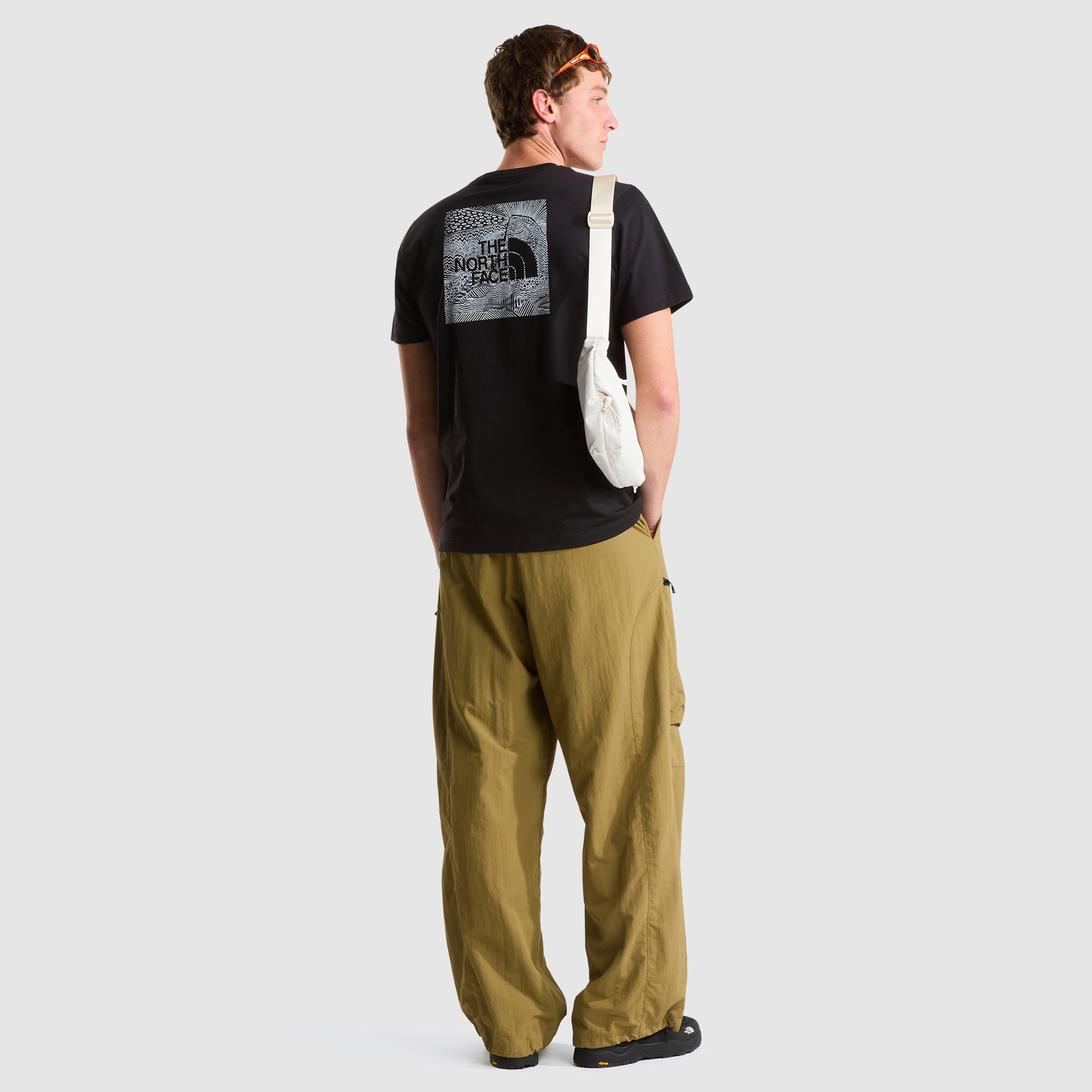 Camiseta recta para hombre NSE Box The North Face - Negro Negro-2