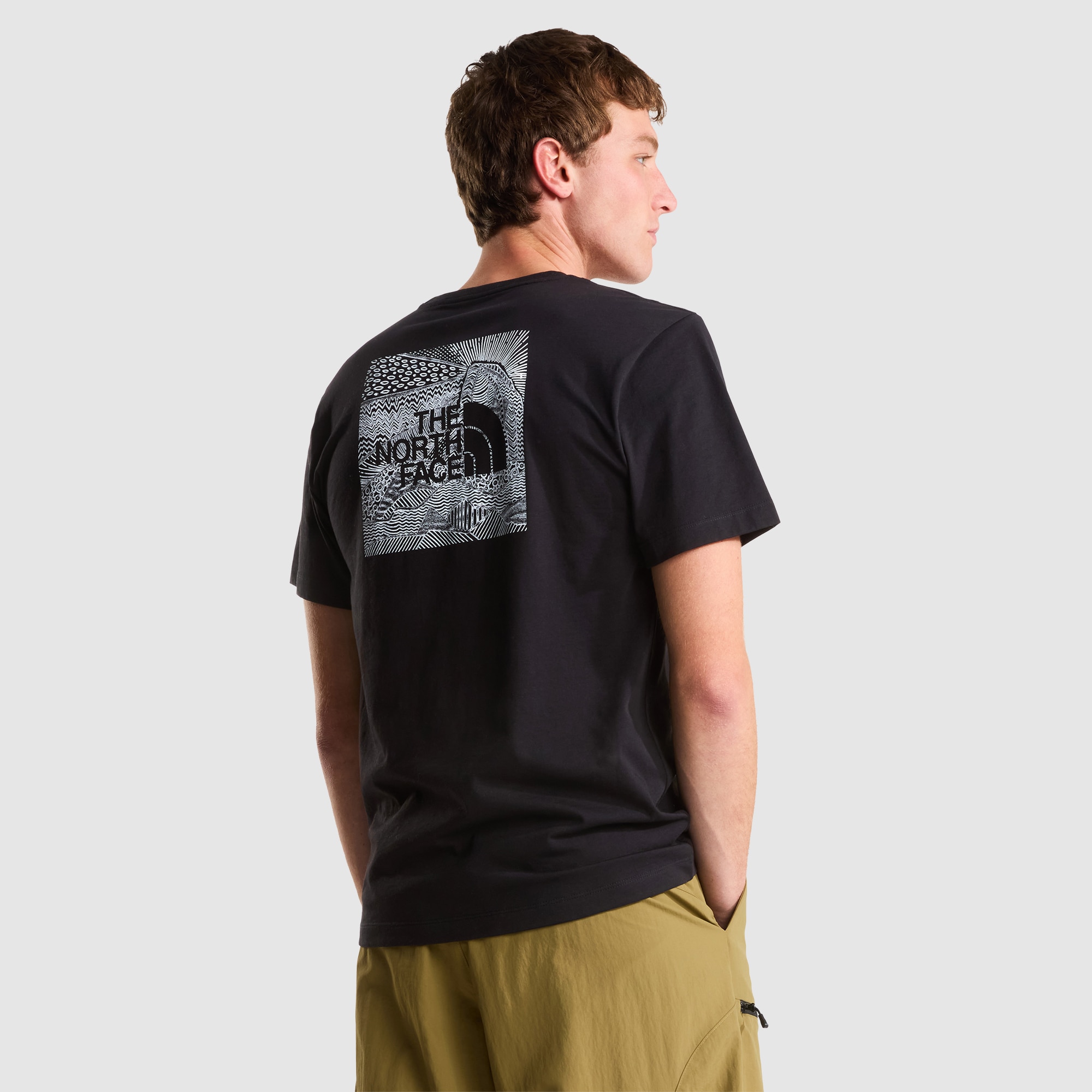 Camiseta recta para hombre NSE Box The North Face - Negro Negro-3