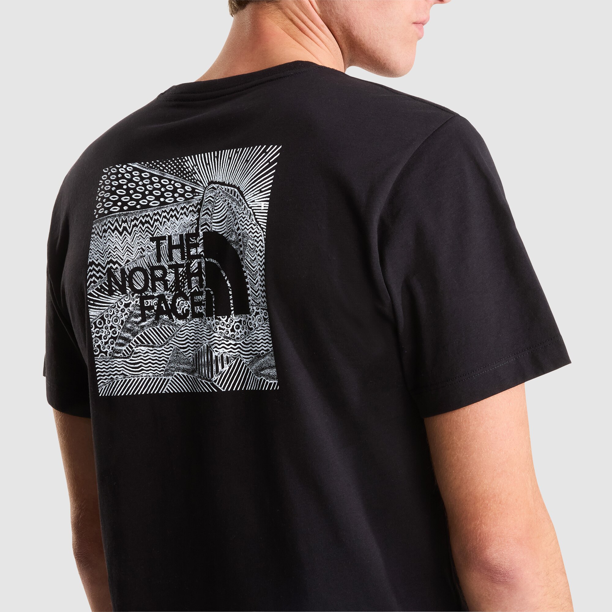 Camiseta recta para hombre NSE Box The North Face - Negro Negro-6