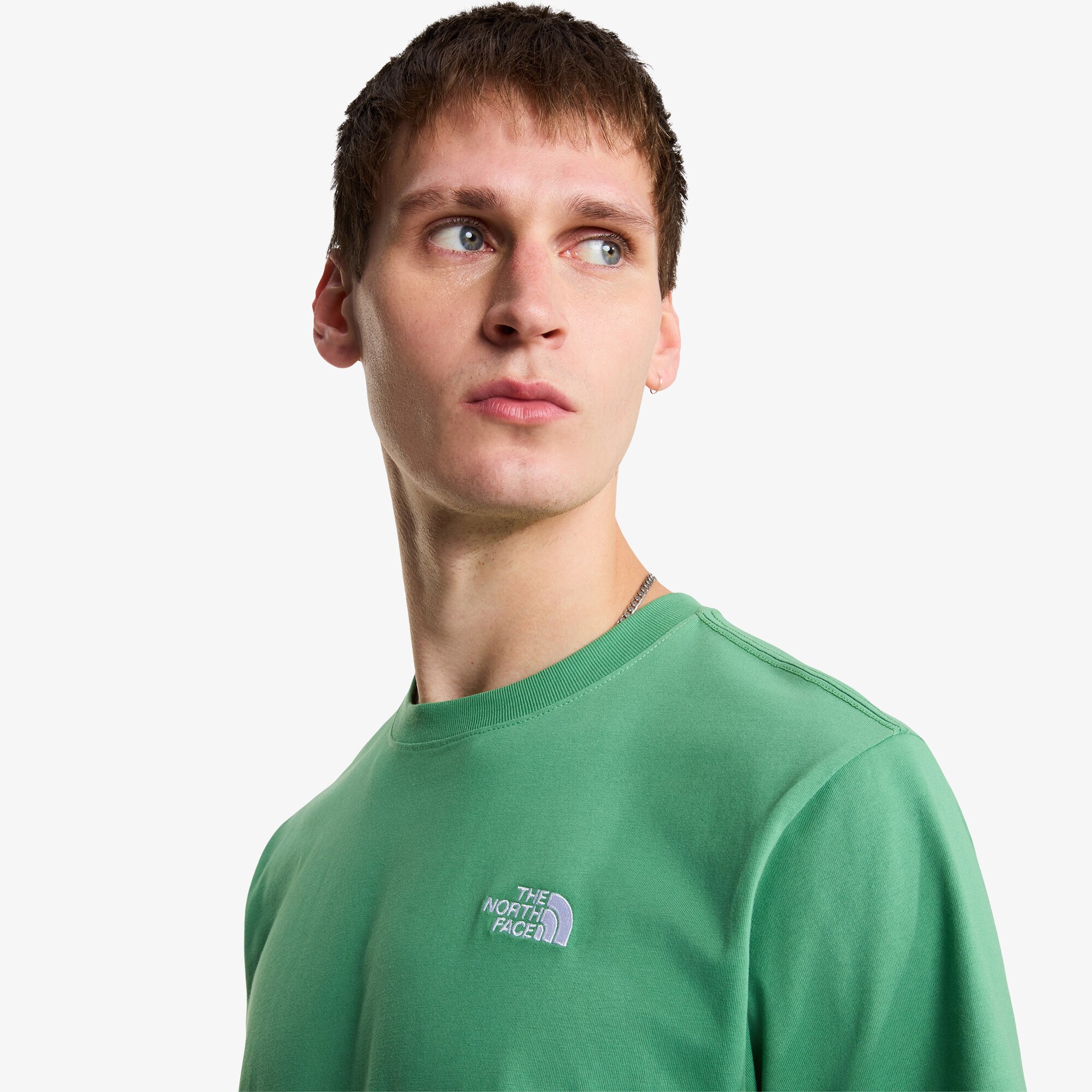Camiseta recta para hombre Simple Dome Evolution The North Face - Verde Agua Verde Agua-4