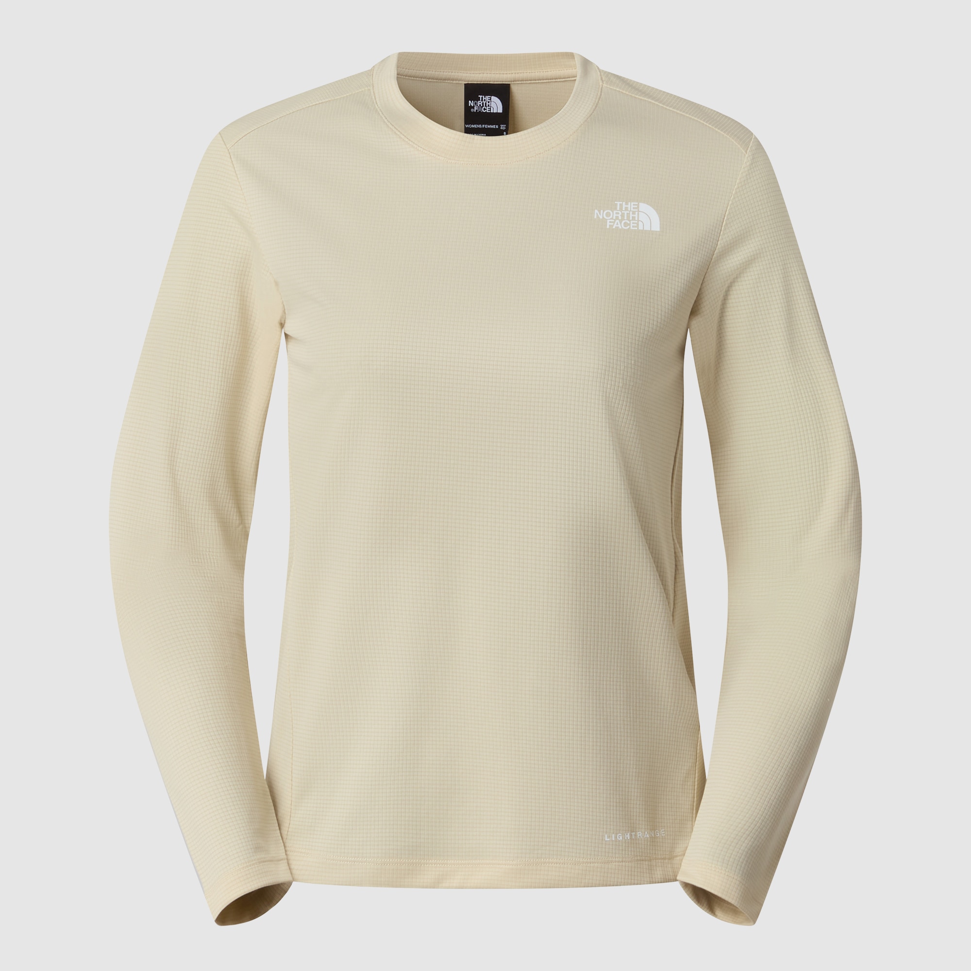 Camiseta de manga larga para mujer Shadow The North Face - Beige / Blanco Beige / Blanco-7