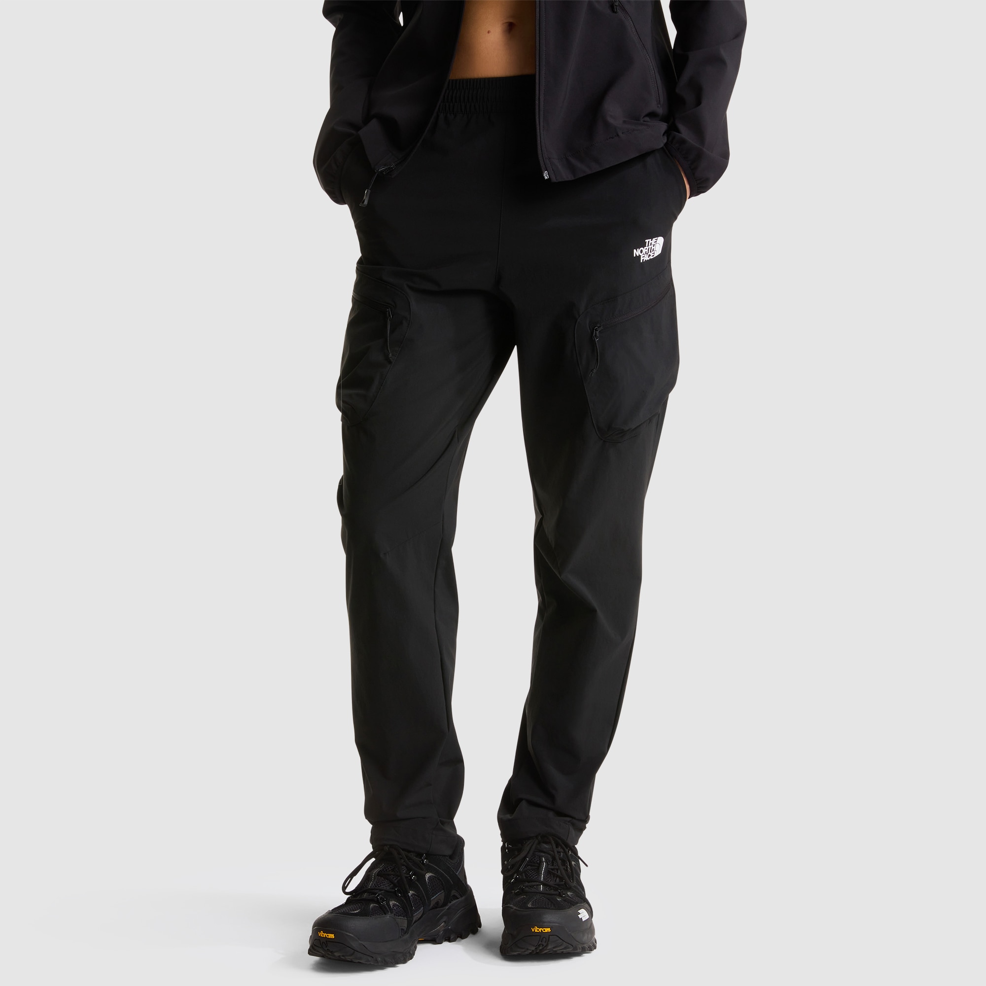 Pantalón de chándal plegable recto de corte regular para mujer The North Face - Negro Negro-1